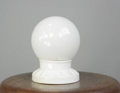 Porcelain Bathroom Lights by Siemens & Schukert Circa 1920s