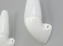 Porcelain Bathroom Lights by Sigvard Bernadotte for Ifo, circa 1950s