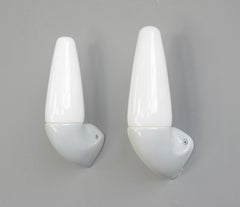 Porcelain Bathroom Lights by Sigvard Bernadotte for Ifo circa 1950s