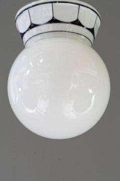 Porcelain bauhaus ceiling lamp germany around 1920s
