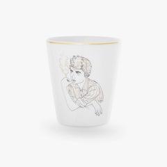 Porcelain Mug and Gold French Parisian Style "Hello"