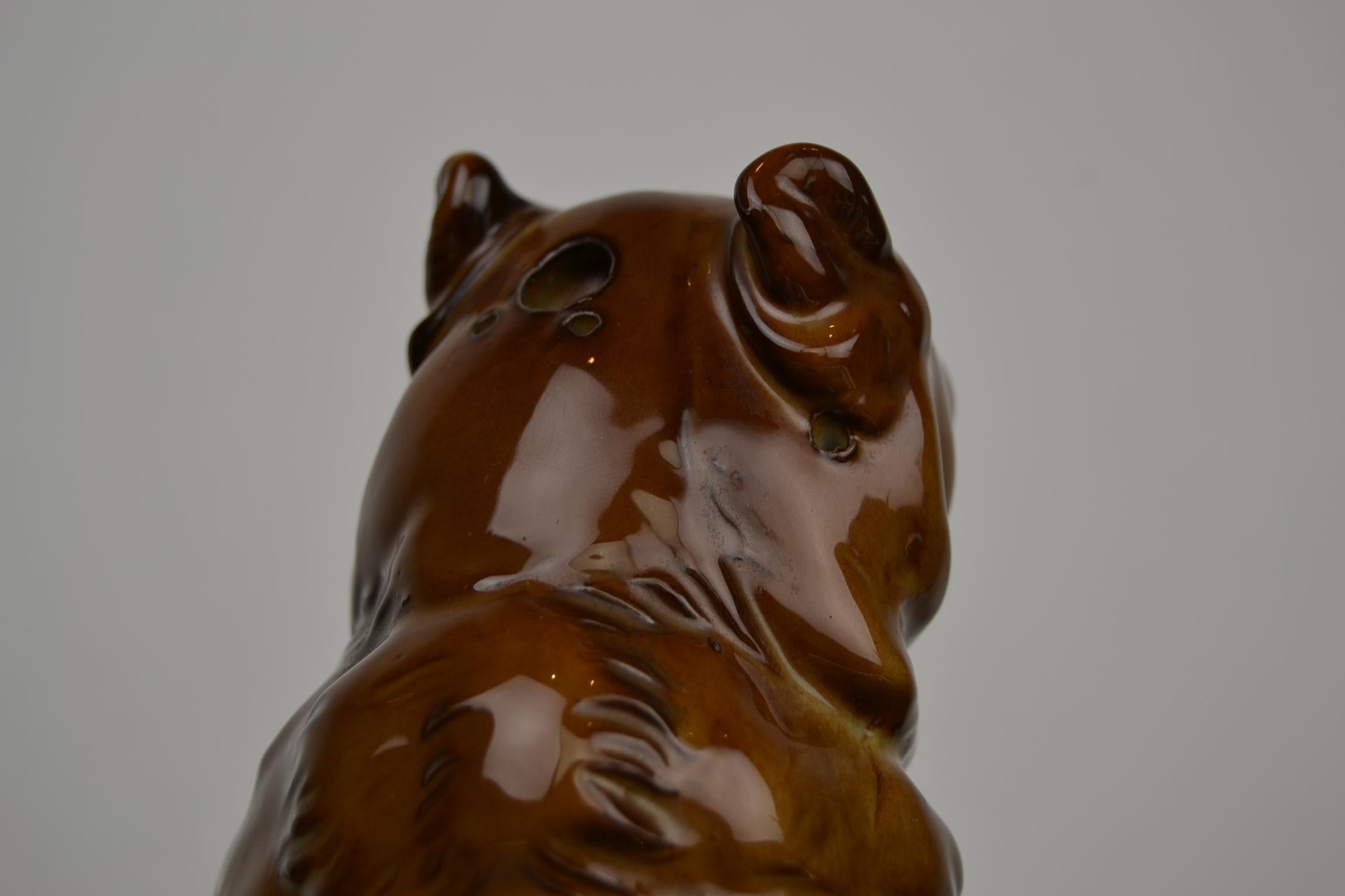 20th Century Porcelain Bear Perfume Lamp, Germany, 1940s