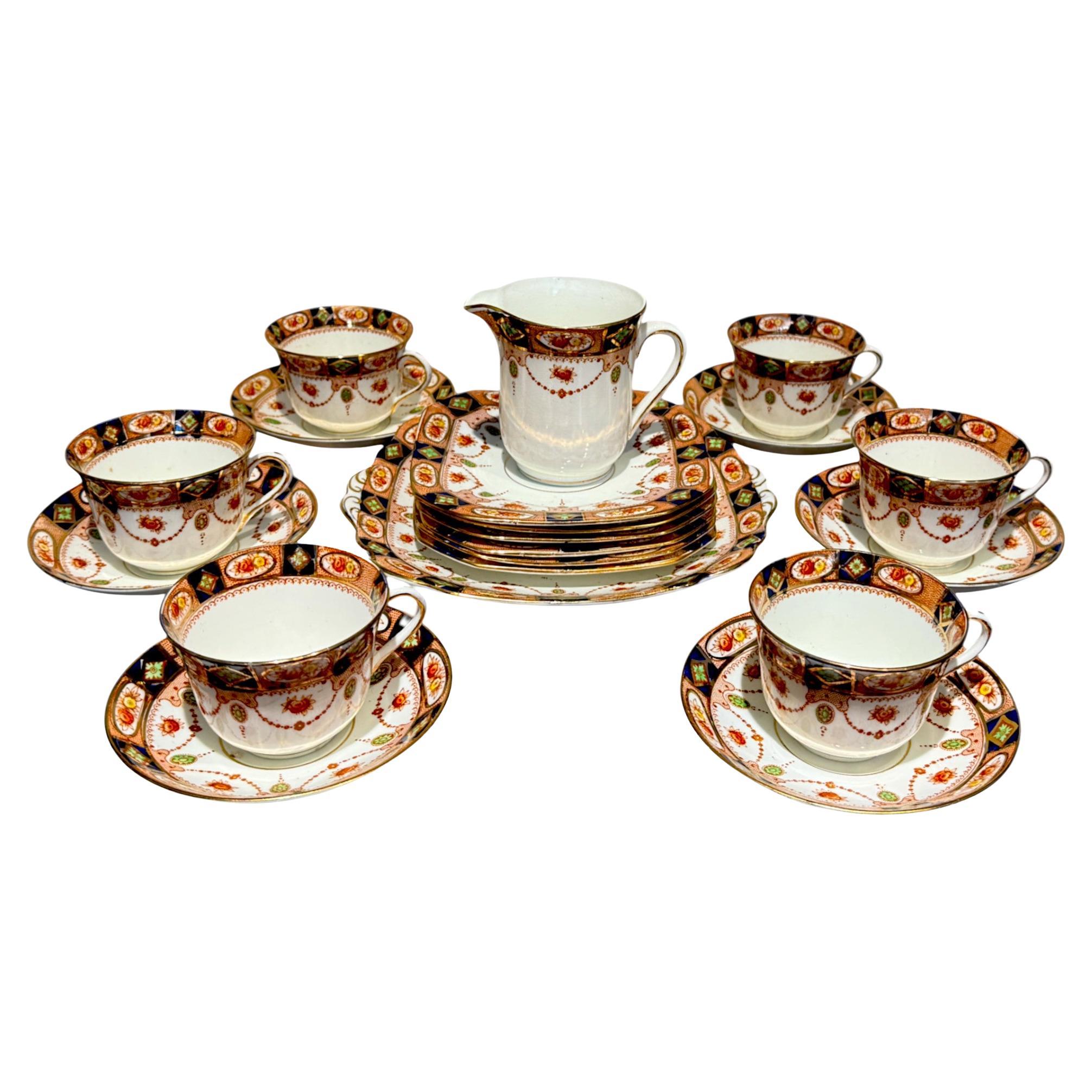 Porcelain Best Bone China G&H.L. Tea Coffee Cups and Plates For Sale