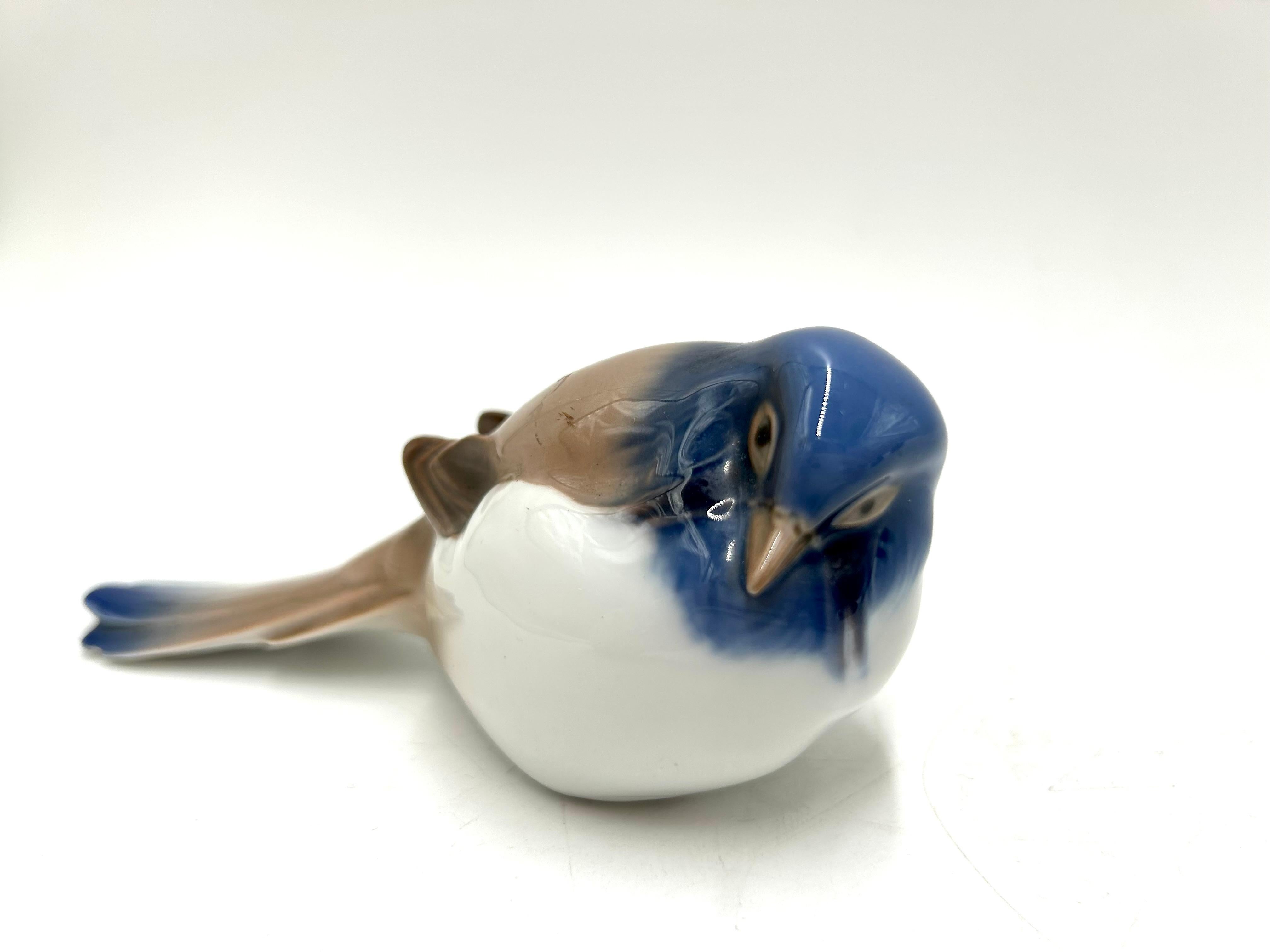 Porcelain Bird Figurine, Bing & Grondahl, Denmark, Mid-20th Century For Sale 1