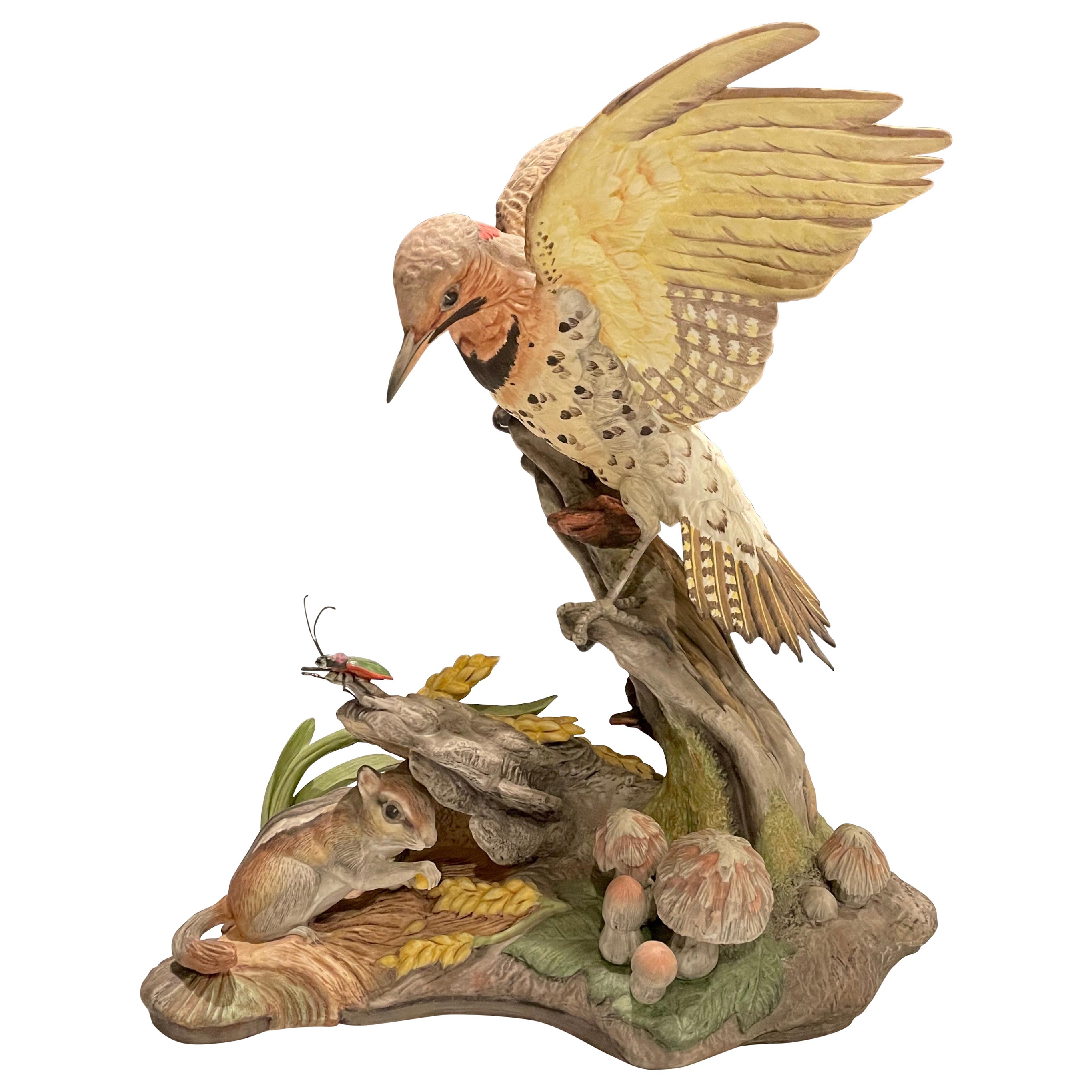 Porcelain Bird, Yellow Shafted Flicker by Boehm, Limited Edition