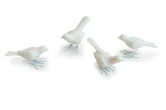 Porcelain Birds with Iron Legs Decoration
