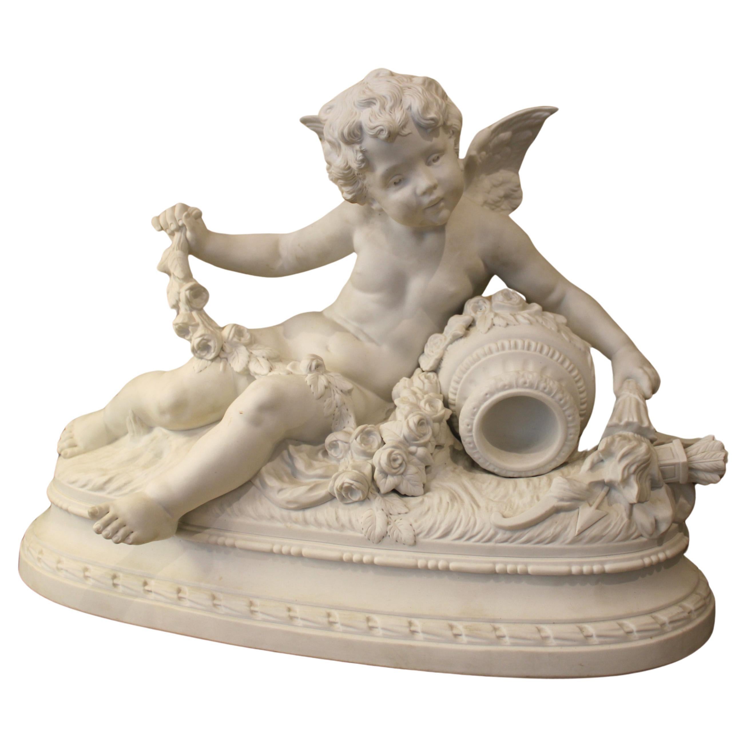 Porcelain Biscuit by Hippolyte Moreau, 19th century For Sale