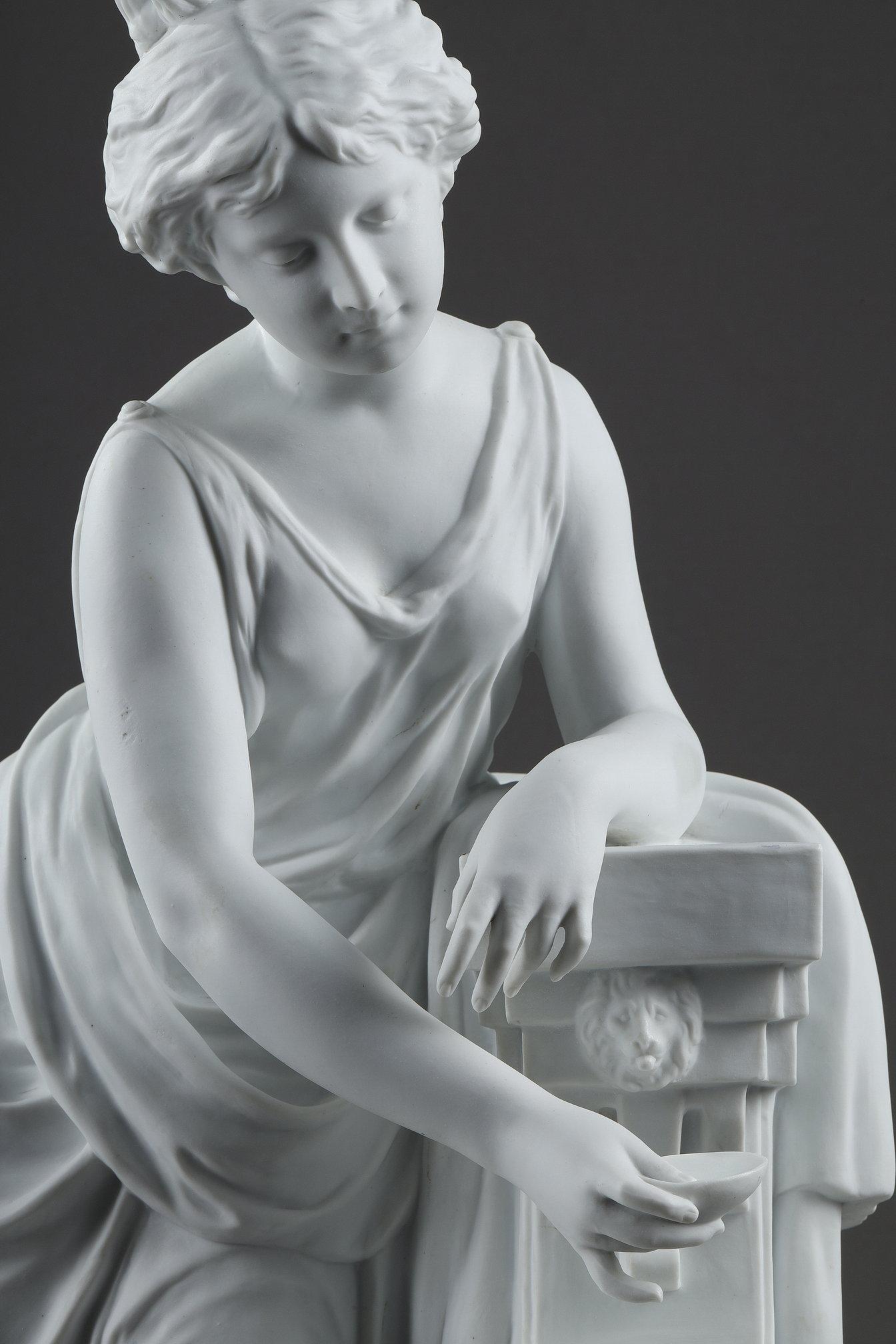 Scultura in biscuit di porcellana 