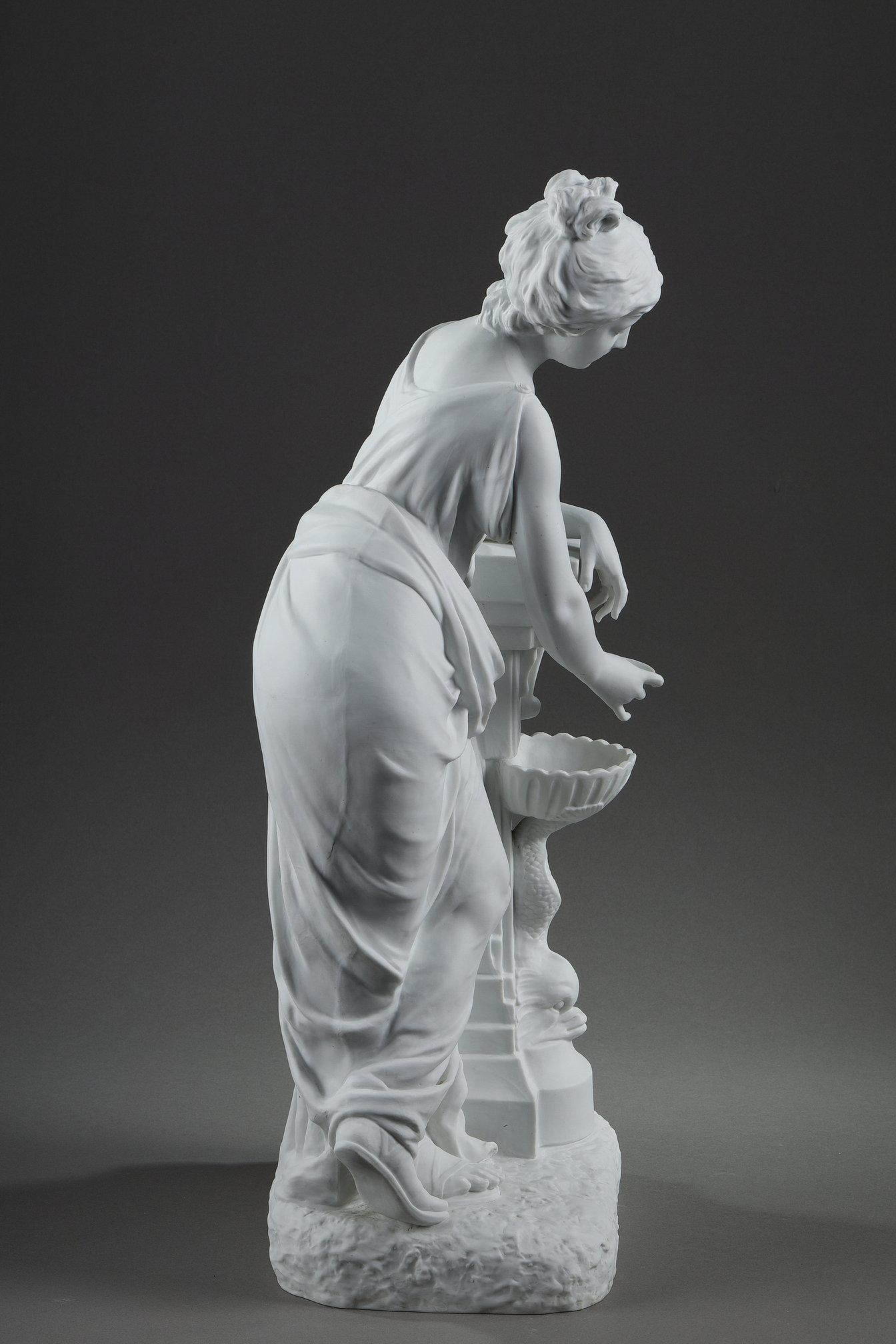Porcellana Scultura in biscuit di porcellana 