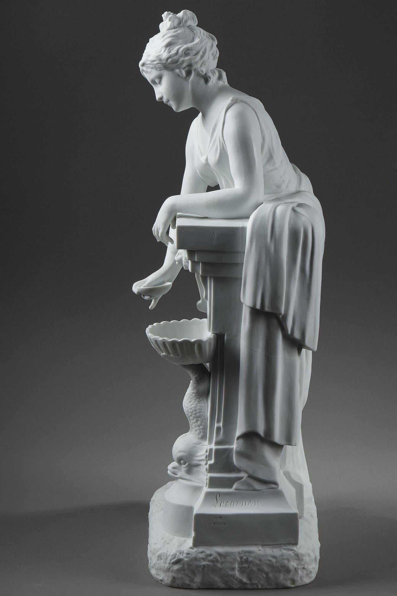 Scultura in biscuit di porcellana 