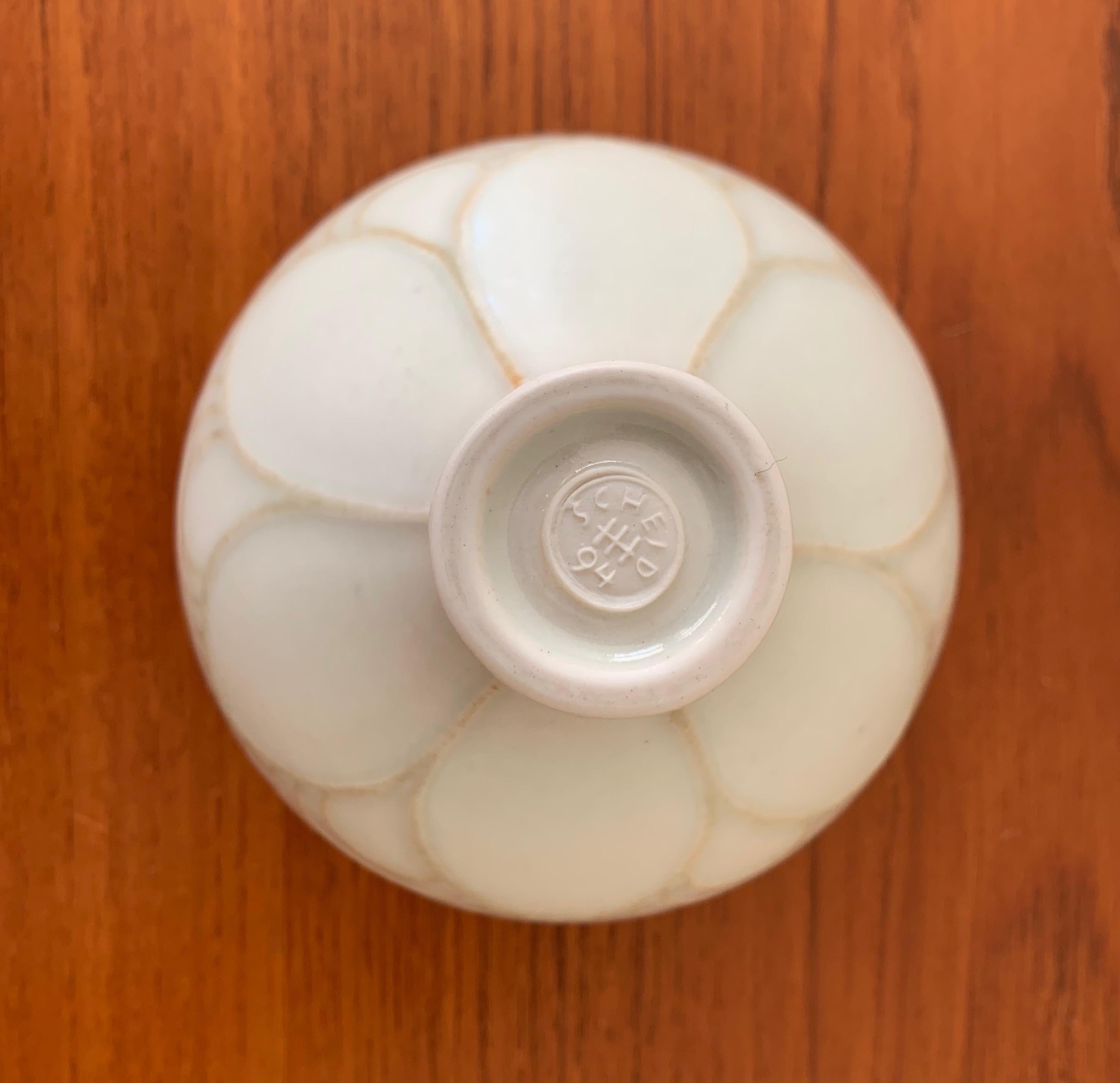 Modern Porcelain Bowl by Karl Scheid For Sale