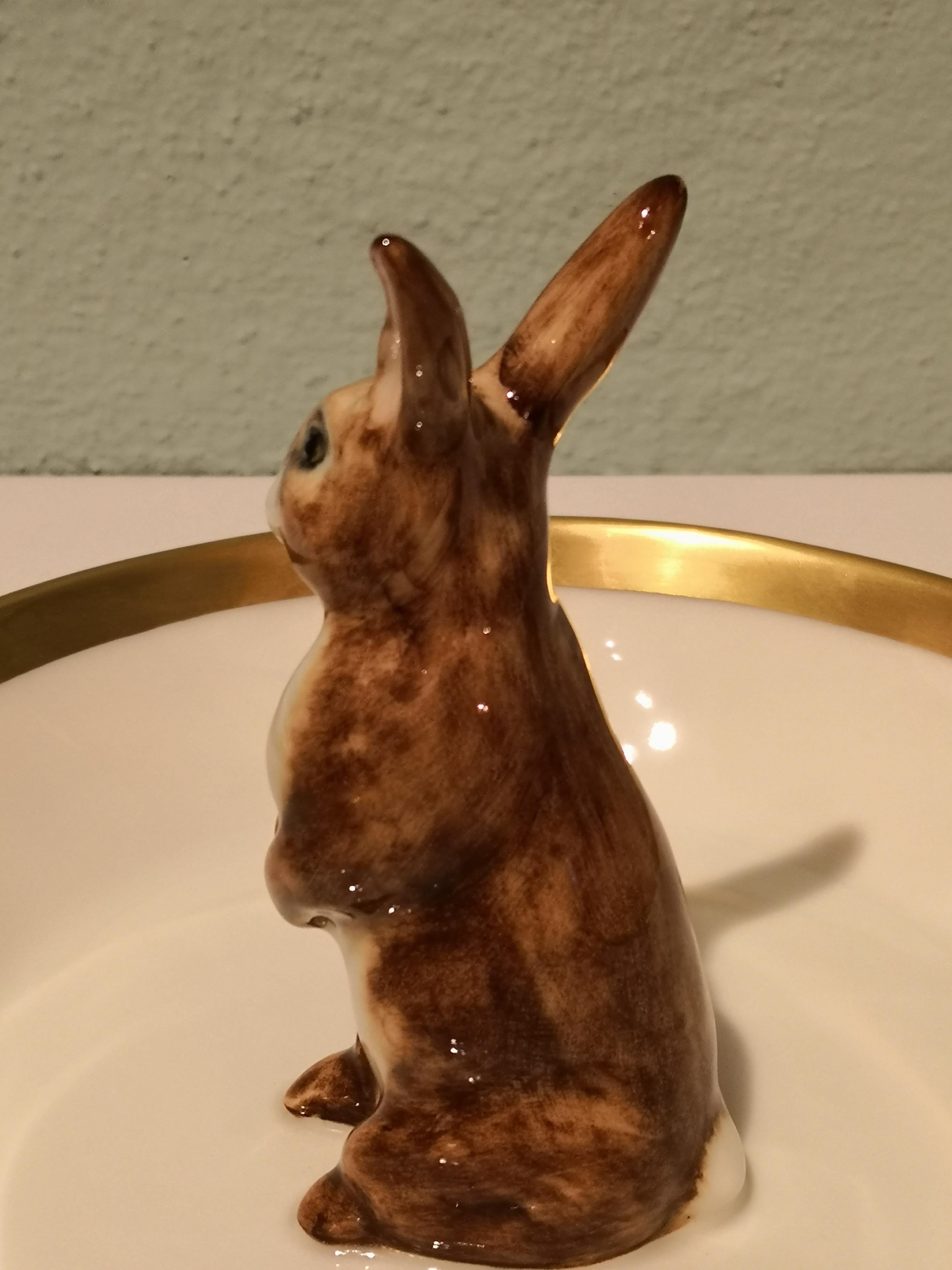 German Country Style Porcelain Bowl Easter Rabbit Figure Sofina Boutique Kitzbuehel