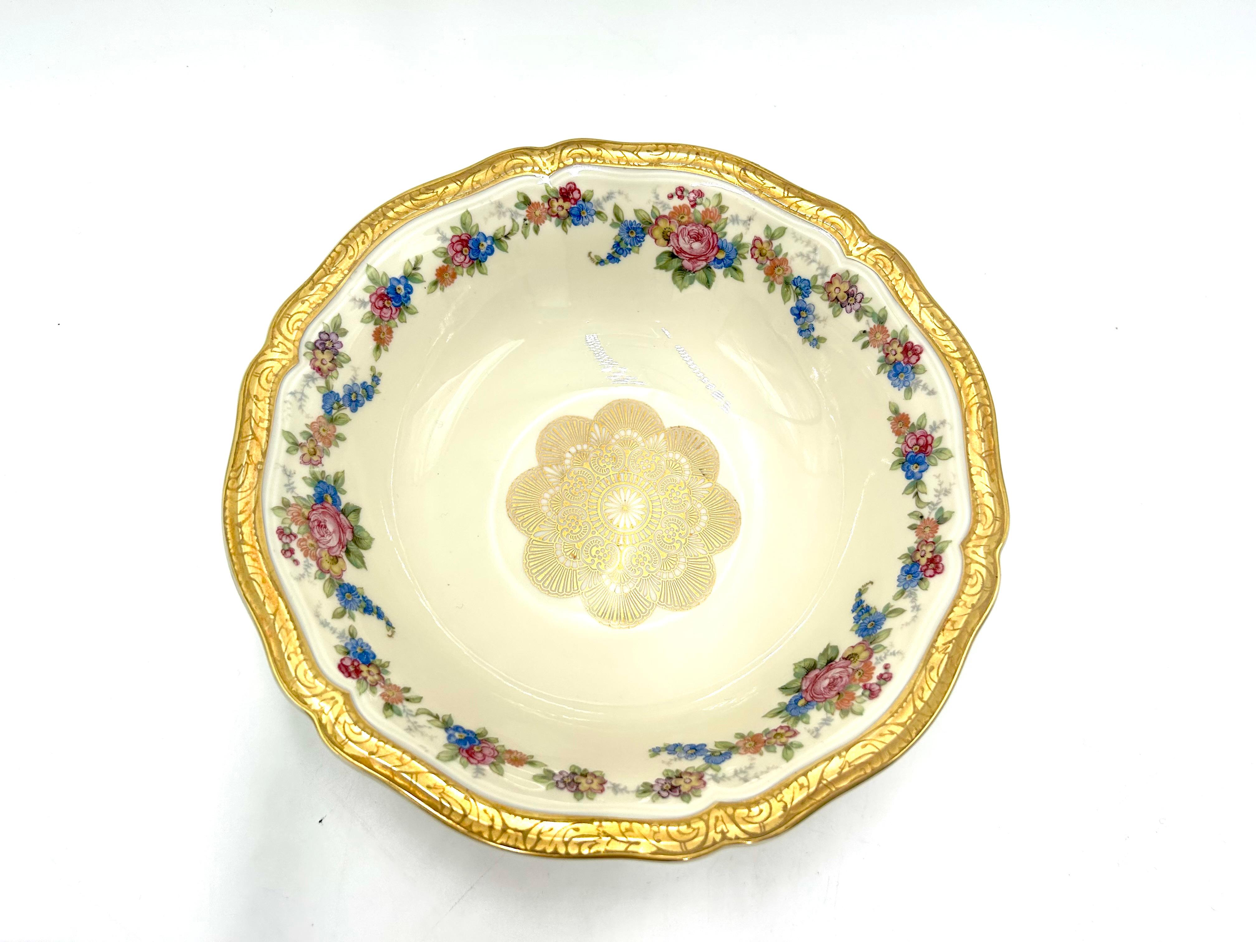 Mid-20th Century Porcelain Bowl, Rosenthal Chippendale, Germany, 1943-1948