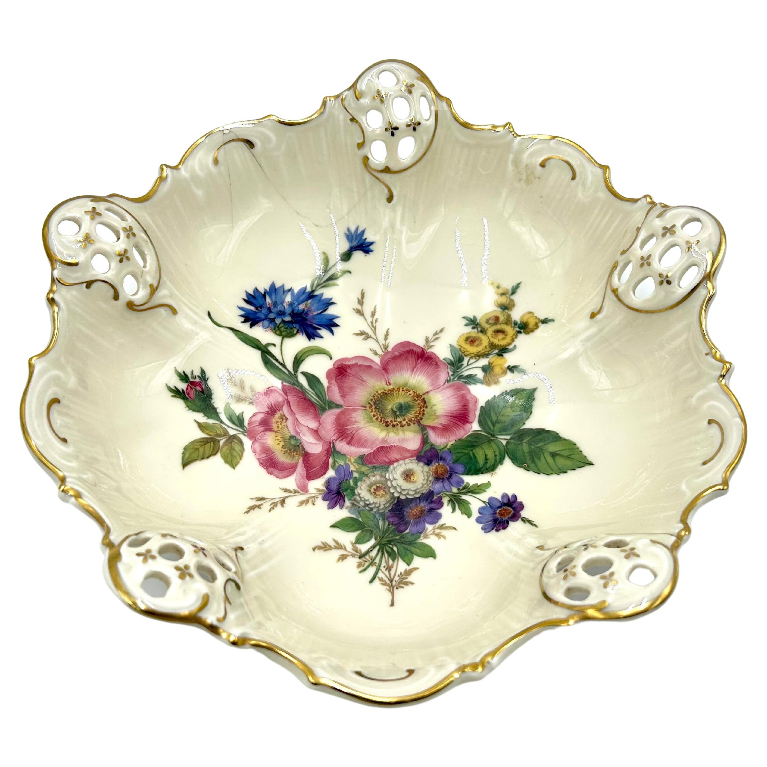 Porcelain Bowl, Rosenthal Moliere, Germany, Mid-20th Century, Damaged For Sale