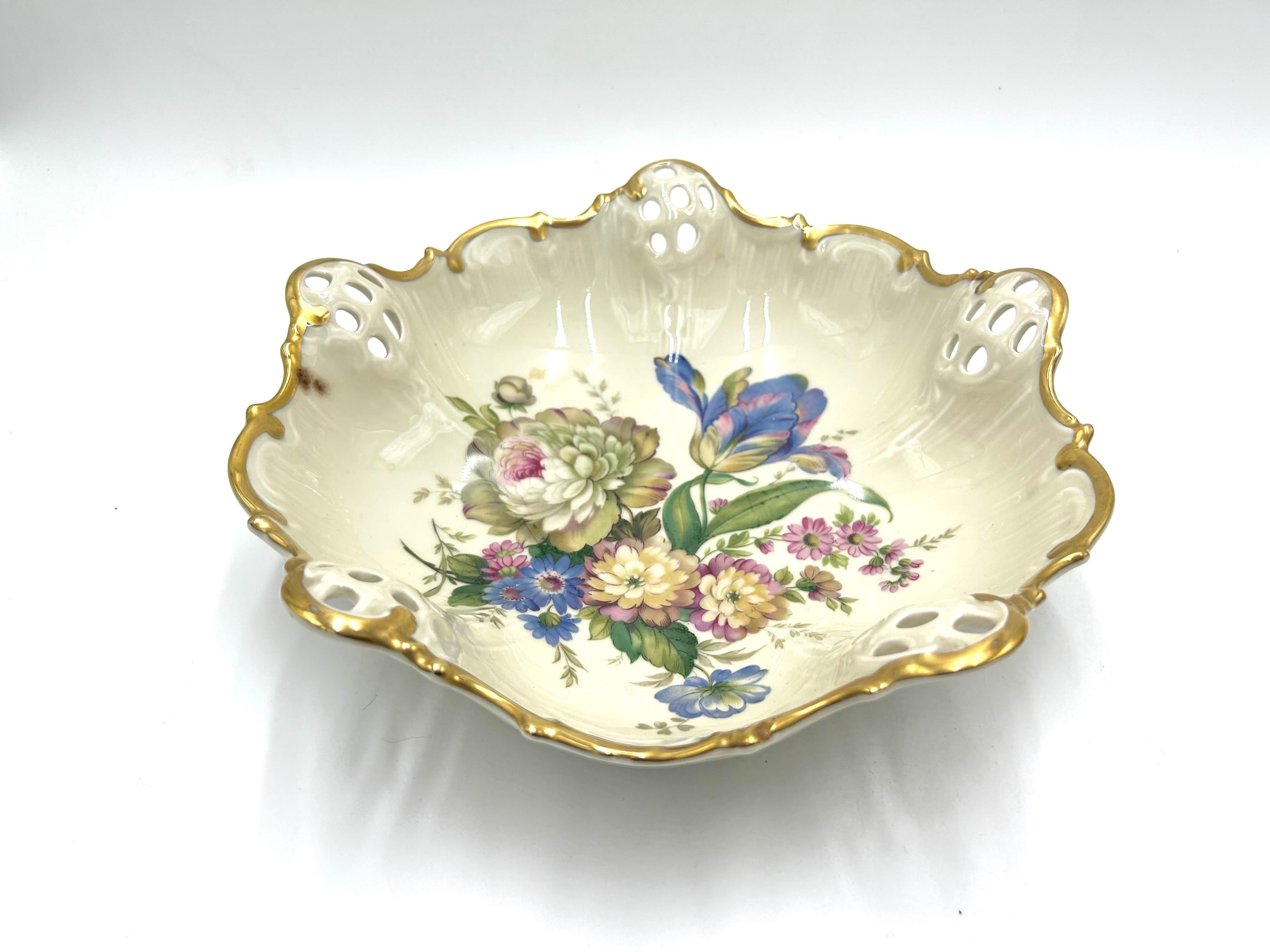 Porcelain Bowl, Rosenthal Moliere, Germany, Mid-20th Century In Good Condition For Sale In Chorzów, PL