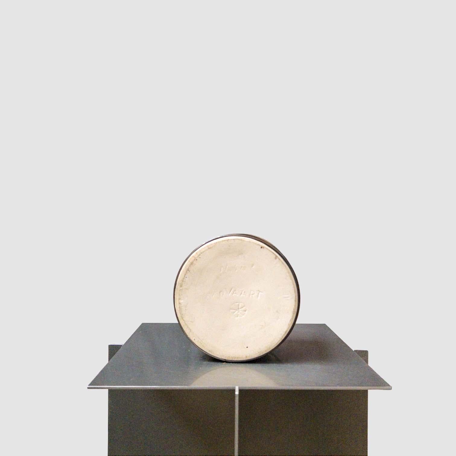 XX secolo Ciotola in porcellana con smalto di bronzo di Jan van der Vaart, 1969-1975 in vendita