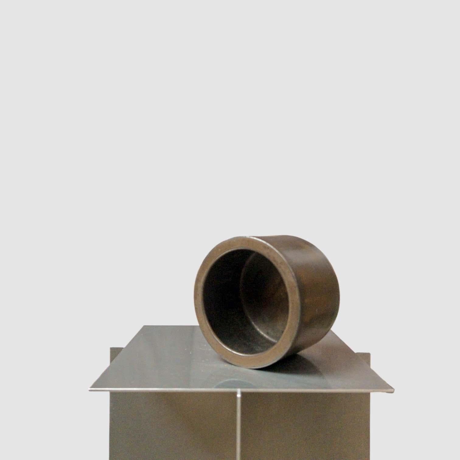 Bronzo Ciotola in porcellana con smalto di bronzo di Jan van der Vaart, 1969-1975 in vendita