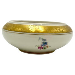 Vintage Porcelain Bowl with Gilding, Rosenthal, Germany, 1949