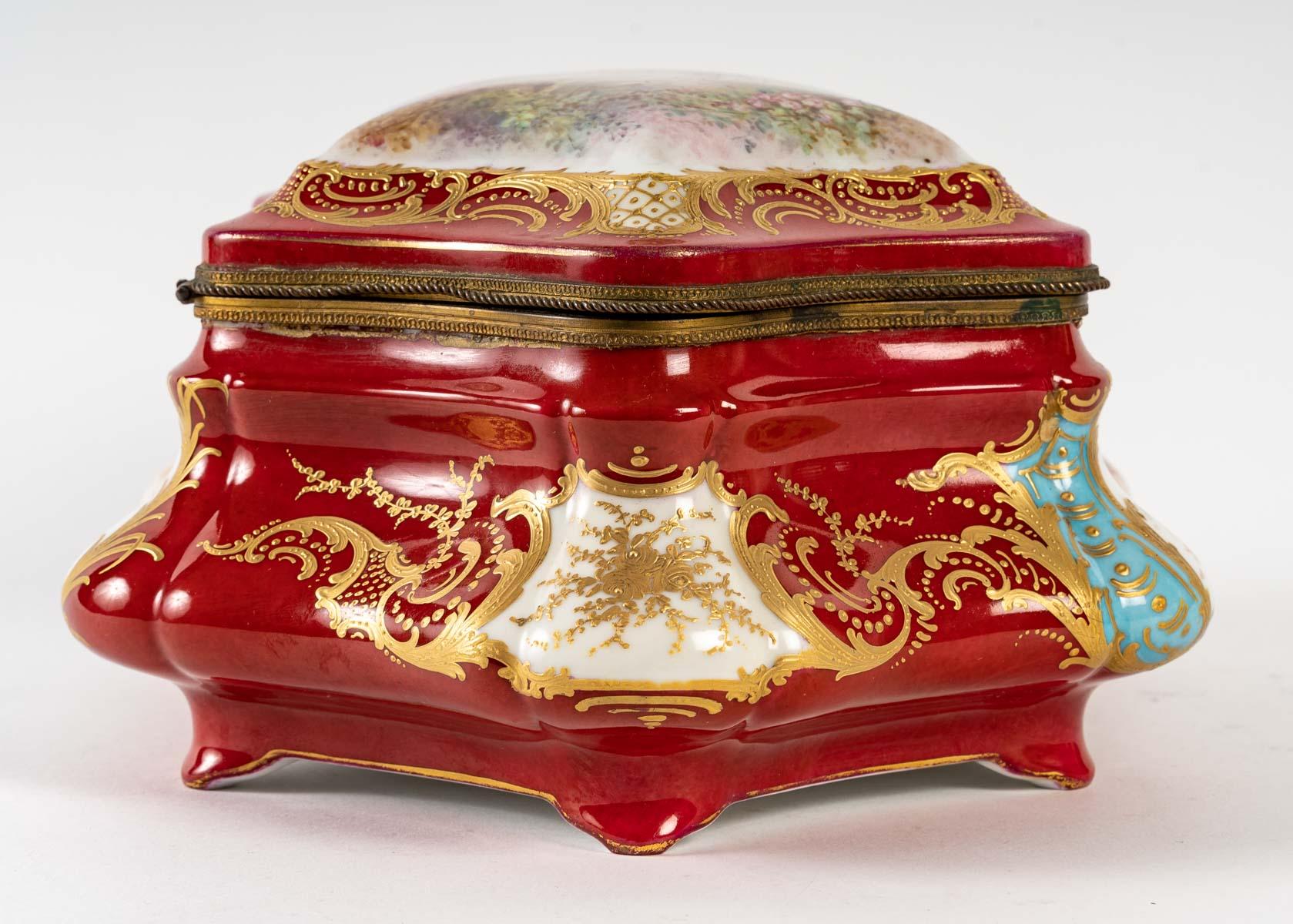 Napoleon III Porcelain Box by Sèvres, 19th Century