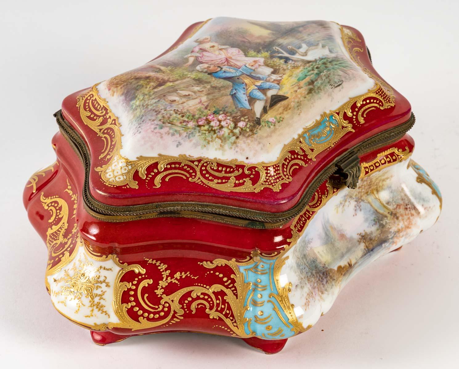 Late 19th Century Porcelain Box by Sèvres, 19th Century