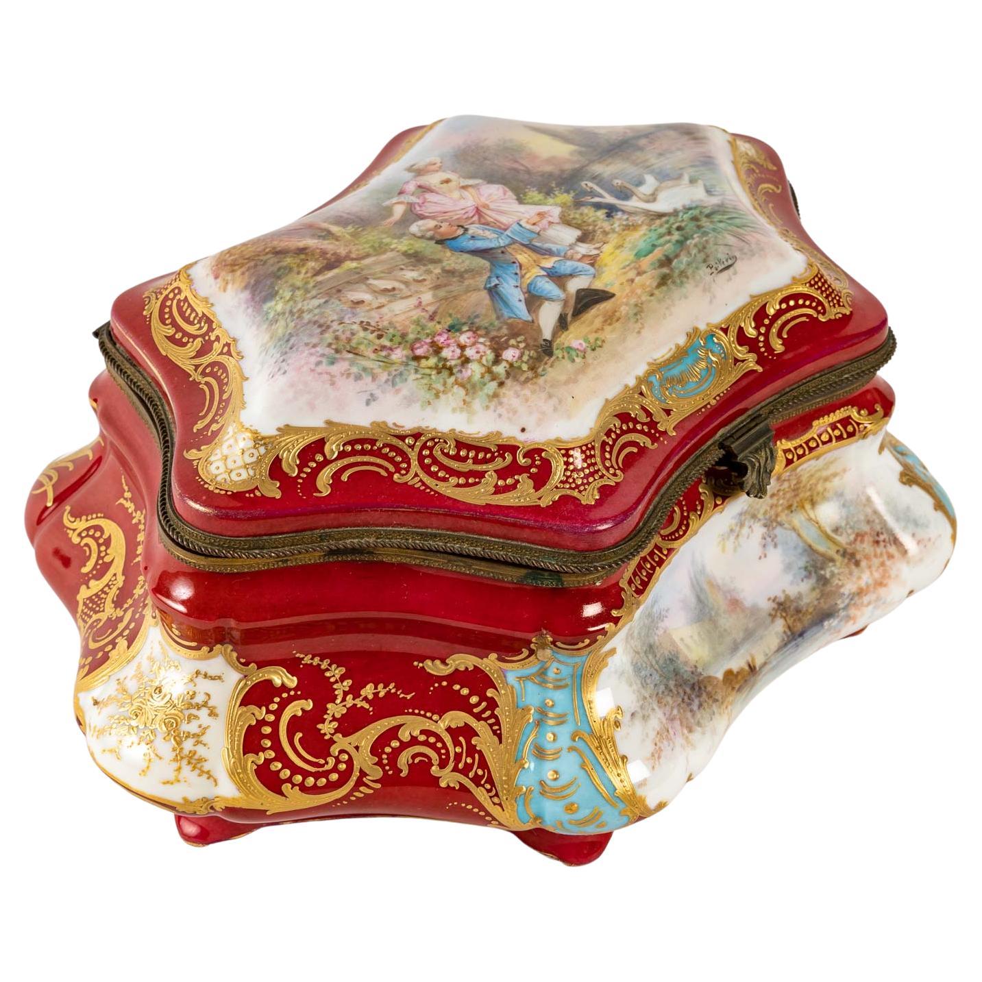 Porcelain Box by Sèvres, 19th Century