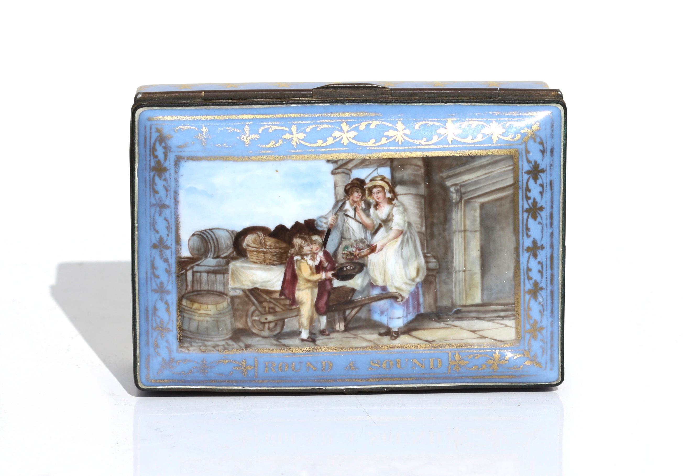 Porcelaine Boîte en porcelaine, Angleterre, fin du 19ème siècle en vente