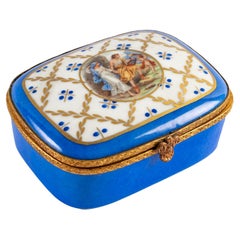 Antique Porcelain Box, Late 19th-Early 20th Century