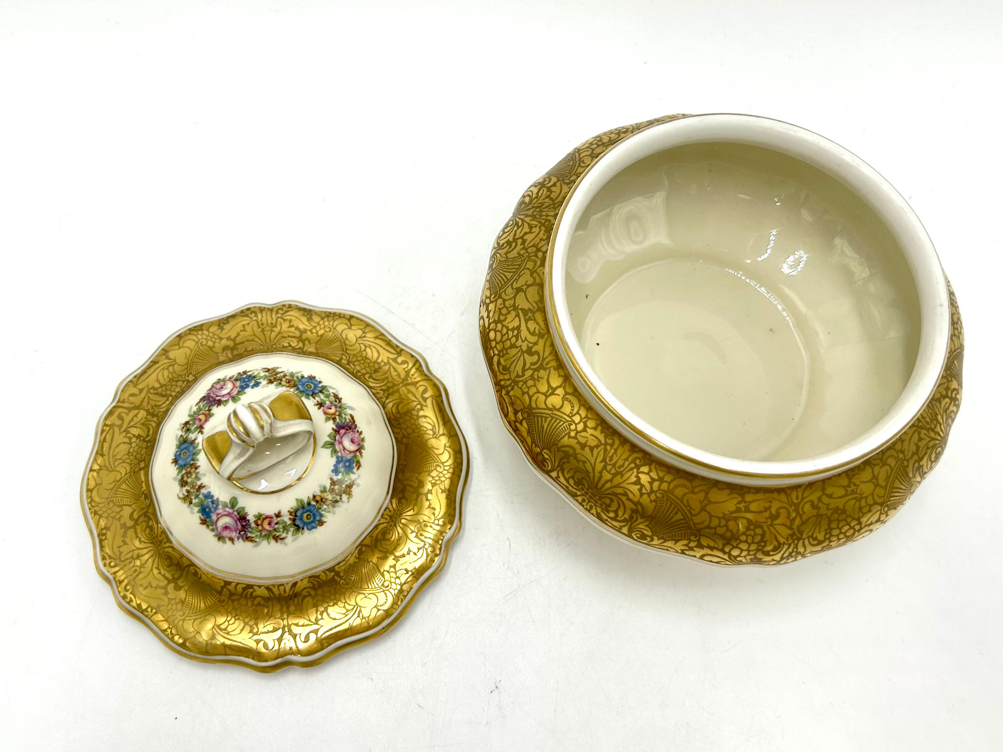 Porcelain Box, Rosenthal Chippendale, Germany, 1949 In Good Condition For Sale In Chorzów, PL