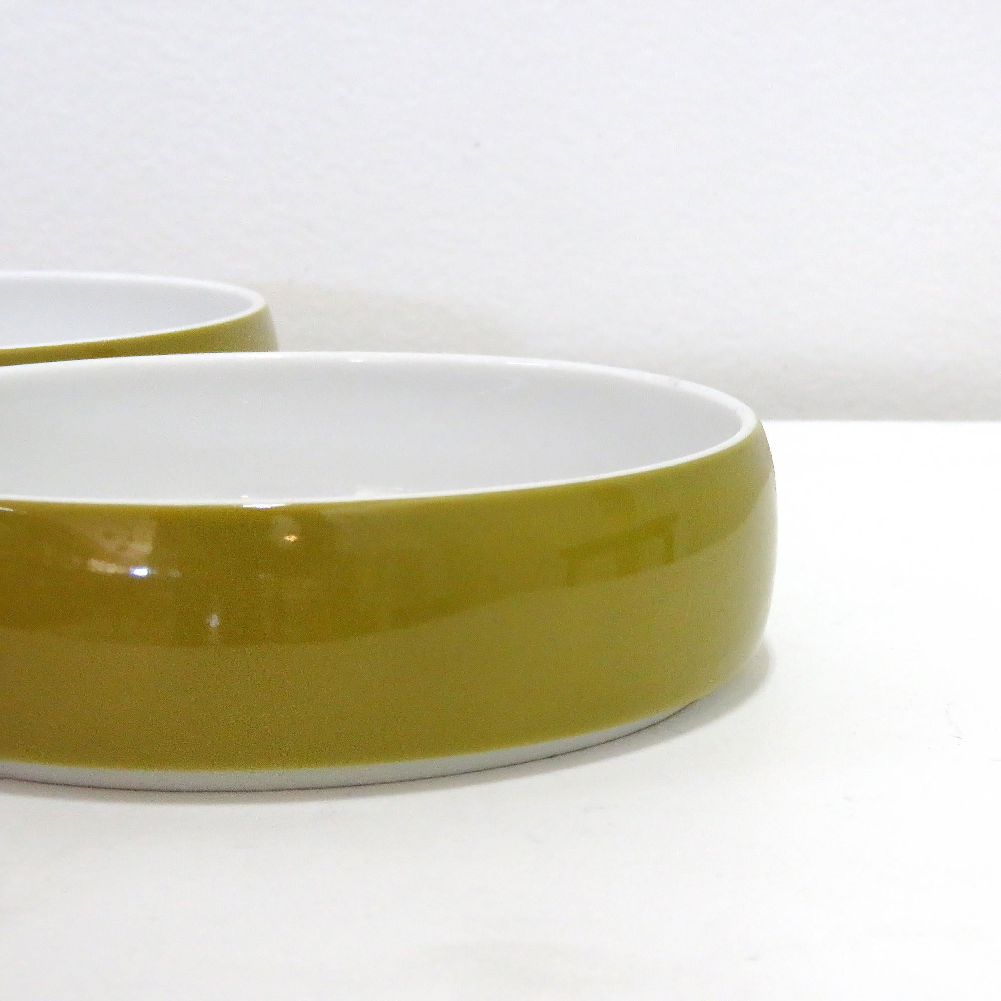 Porcelain Breakfast Bowls 'Chromatics' by Arzberg, 1971 In Good Condition For Sale In Los Angeles, CA