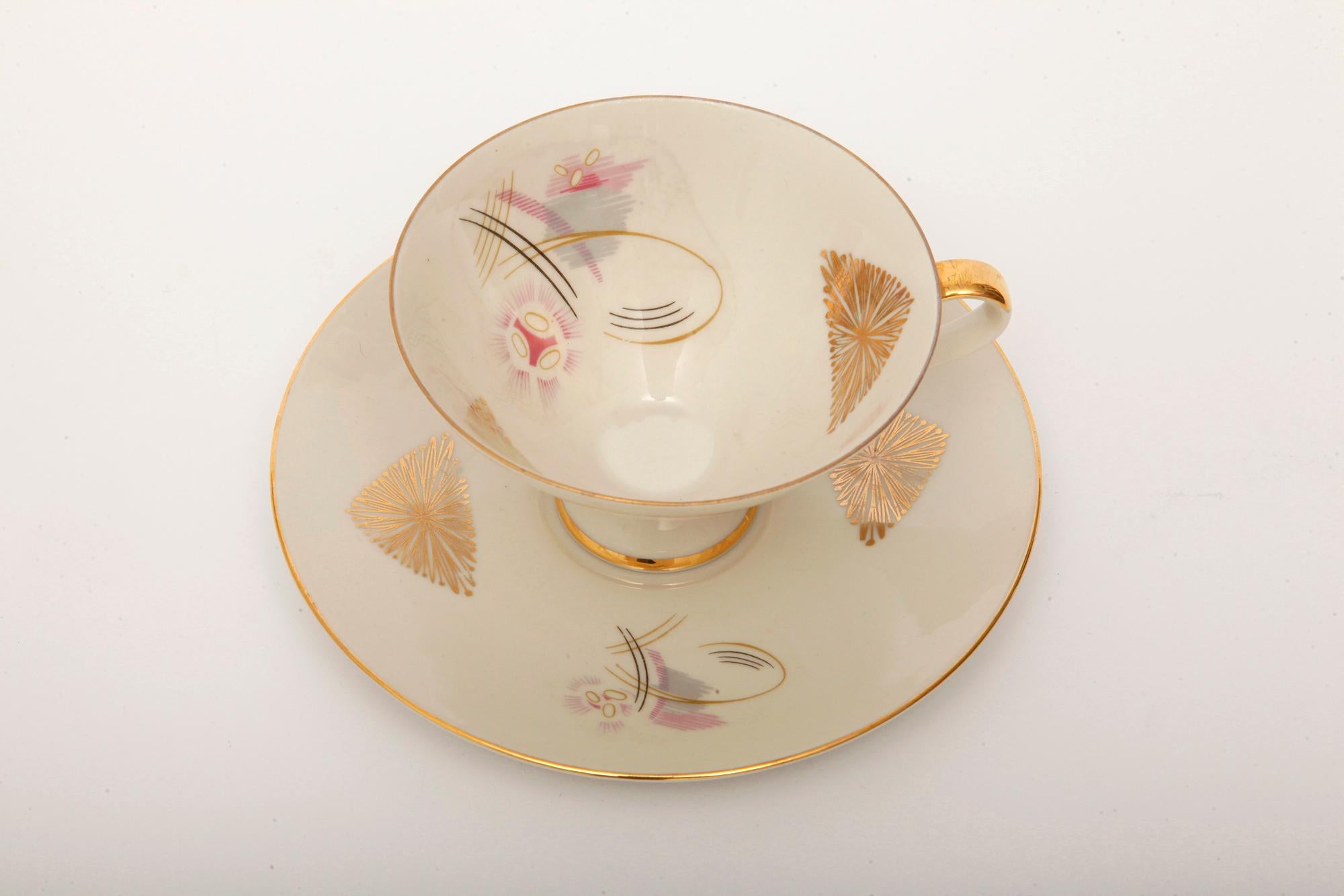 Mid-20th Century  Porcelain Breakfast Set, Bavaria, Germany, Mid-Century Modern, 1950s