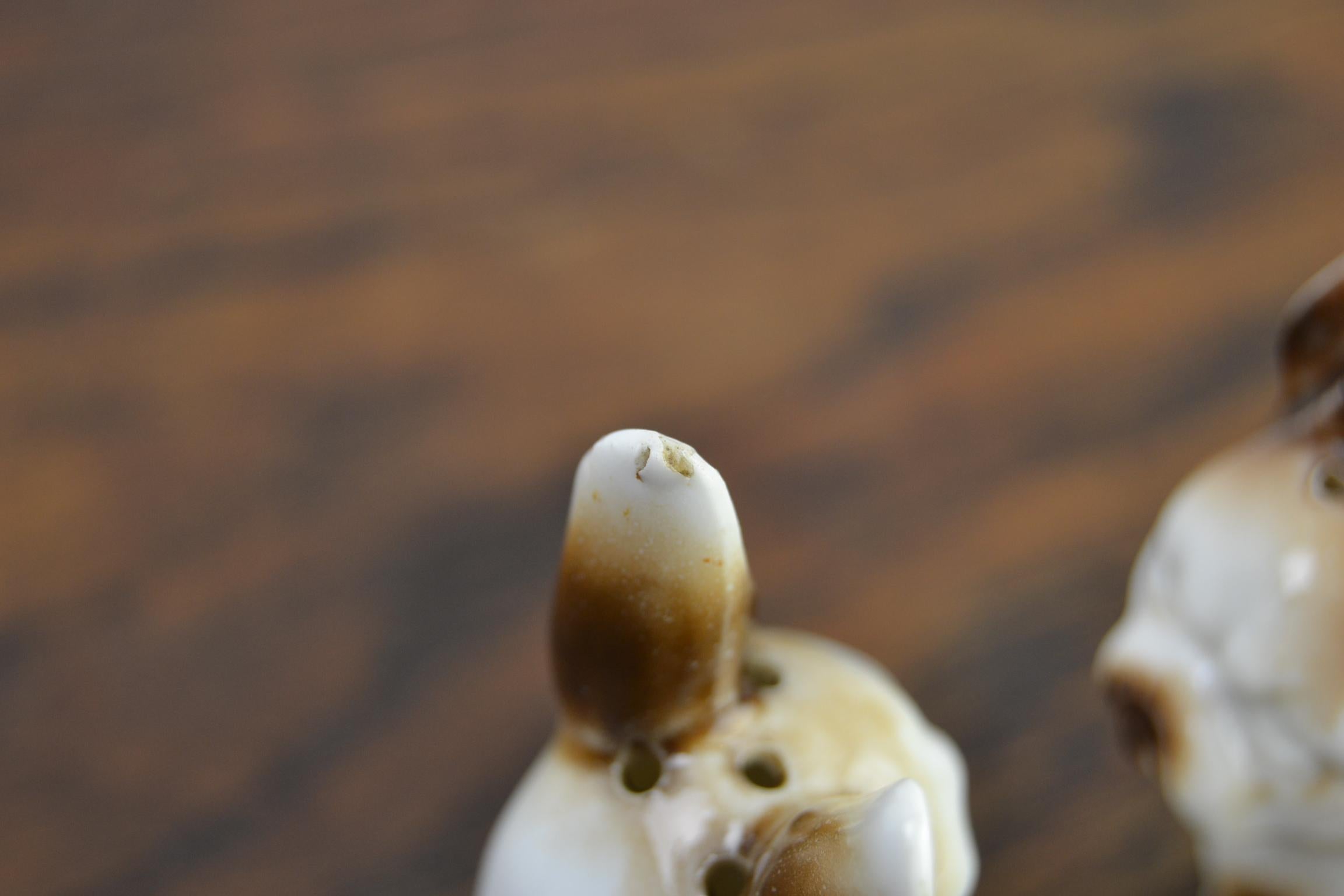 Porcelain Bulldog Shaped Salt and Pepper Shakers, Germany, Mid-20th Century 1