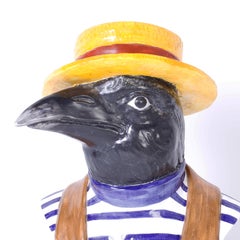Porcelain Bust of a Bird Gondolier
