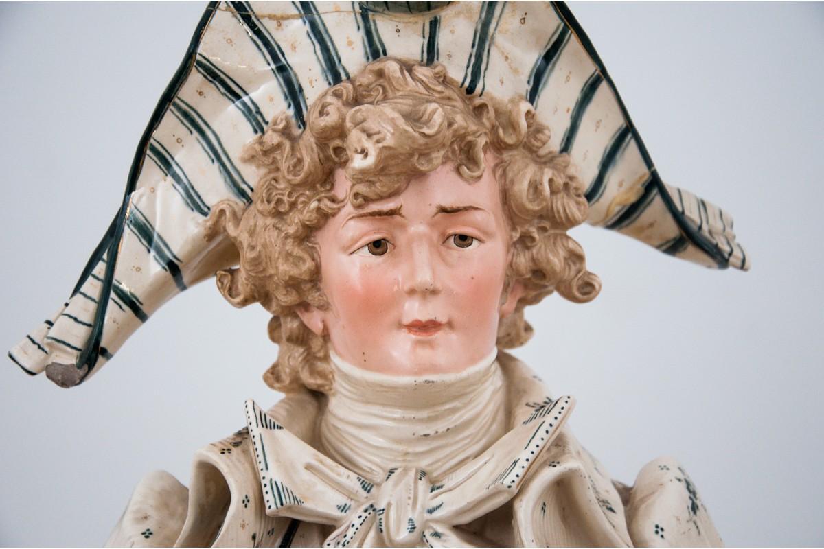 Italian Porcelain Bust of a Soldier For Sale