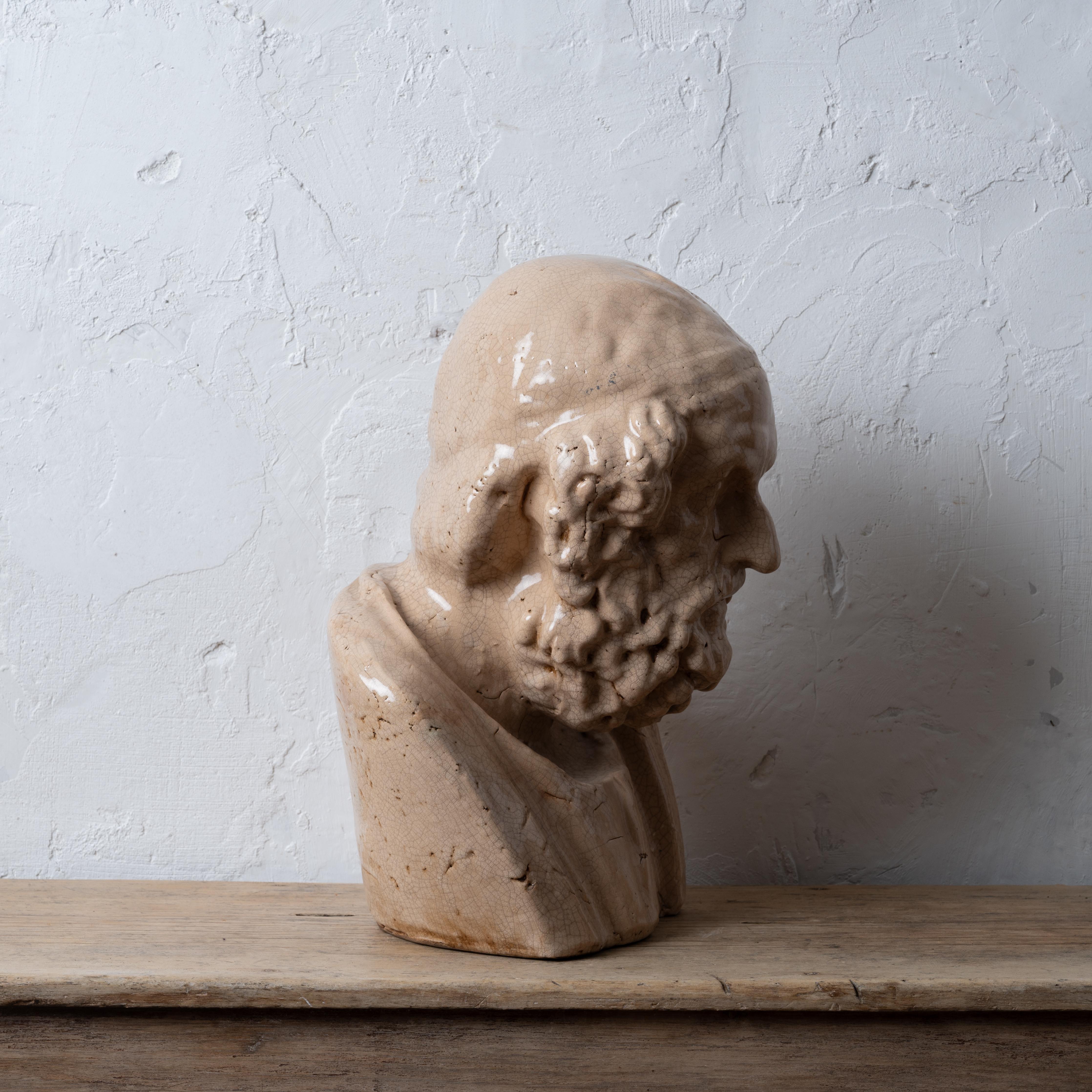 Busto di Homer in porcellana in vendita 5