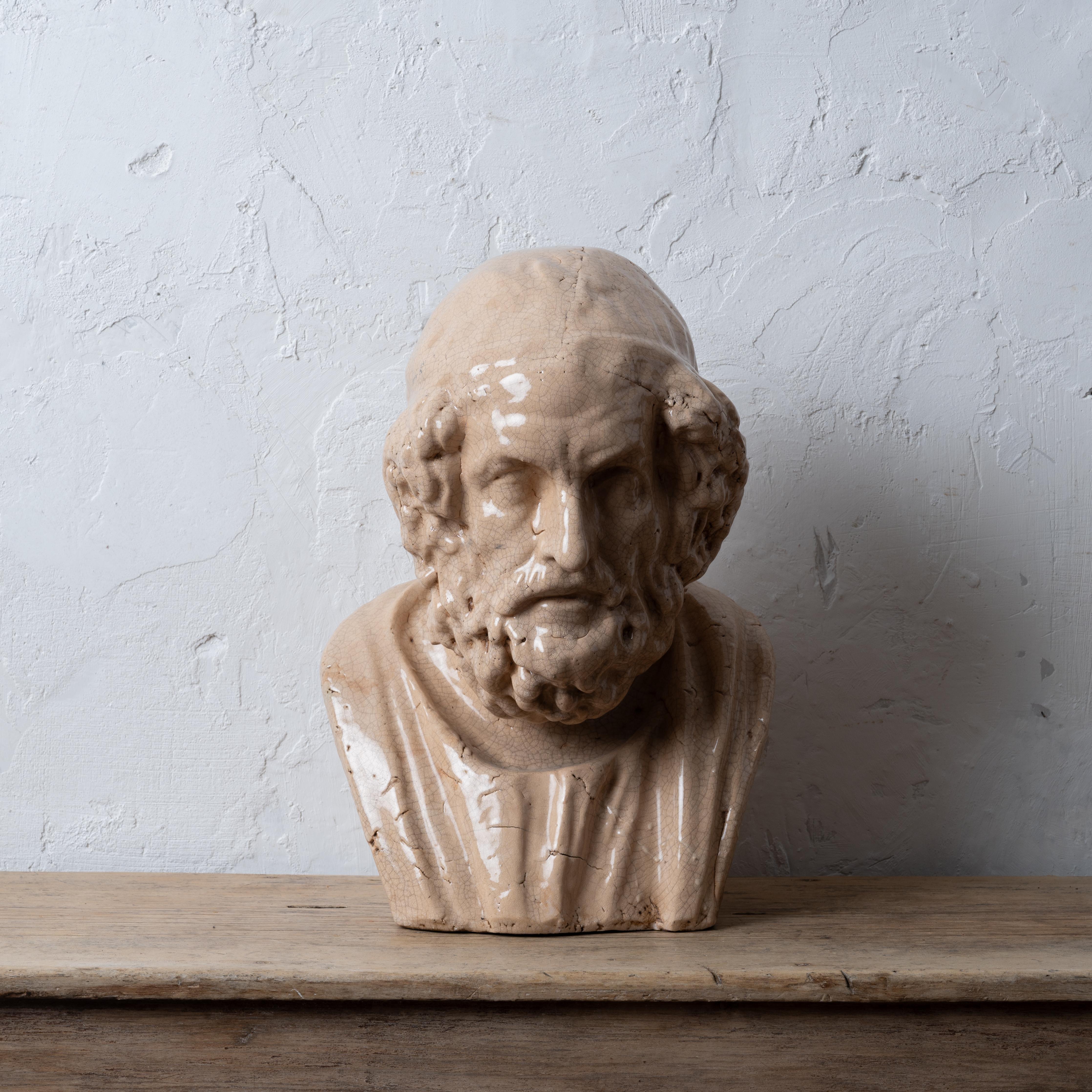 Busto di Homer in porcellana in vendita 1