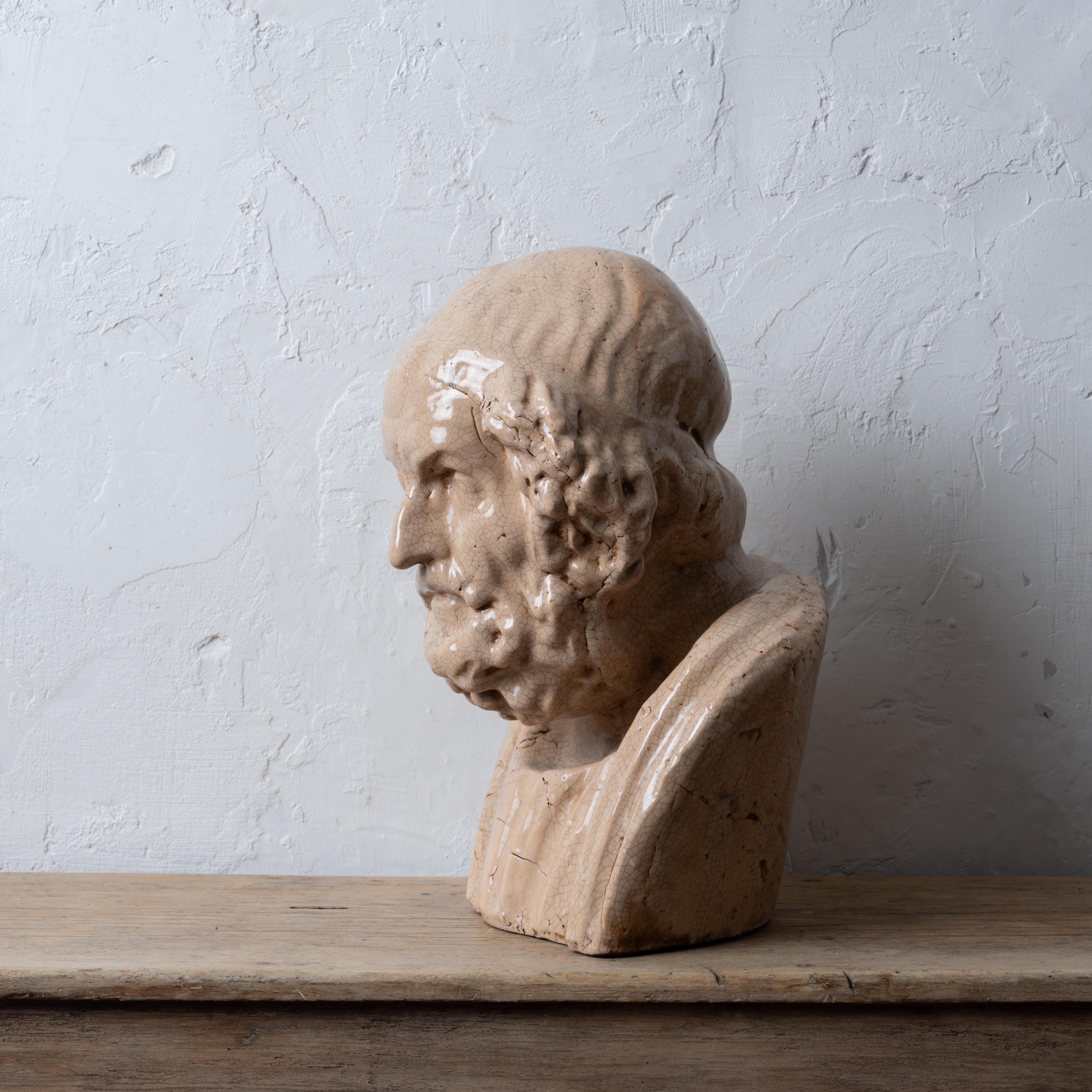 Busto di Homer in porcellana in vendita 2