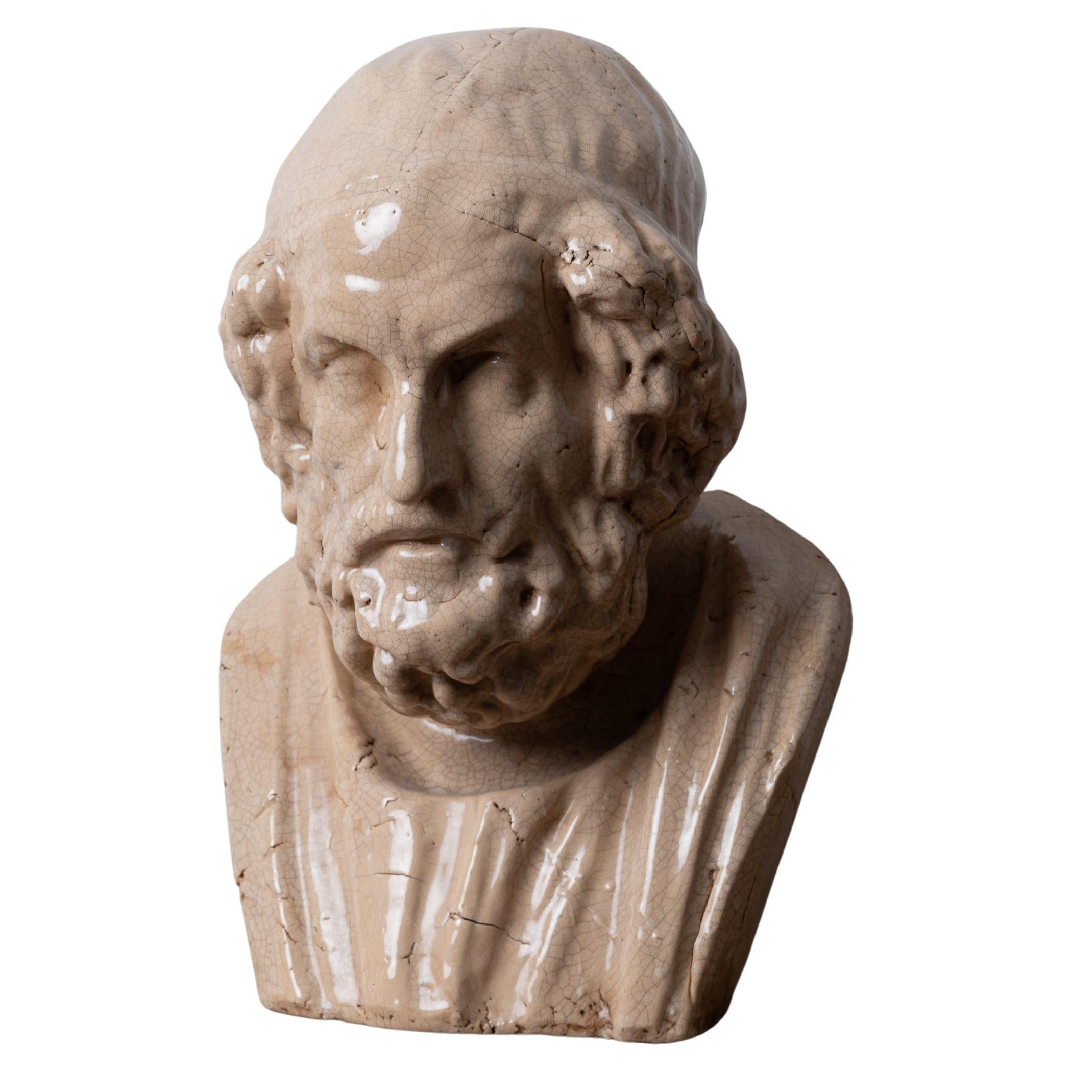 Porzellanbüste von Homer
