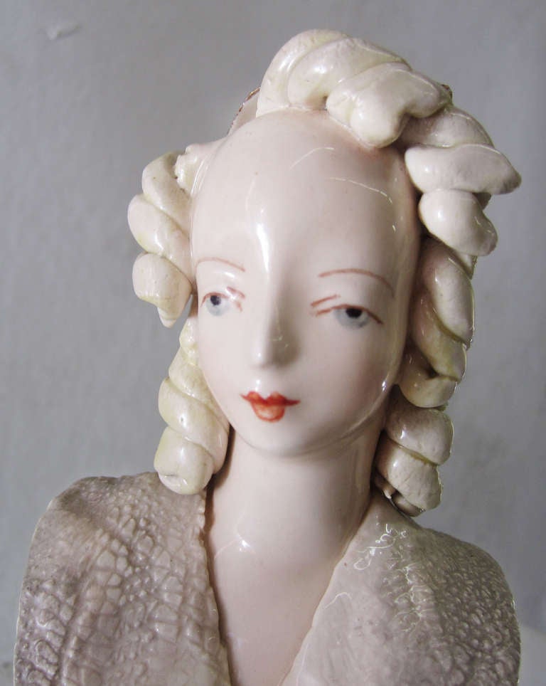 Porcelain Bust of Victorian Lady by Cordey at 1stDibs