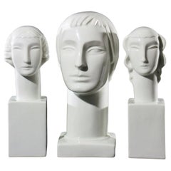 Used Porcelain Busts by Geza de Vegh for Lamberton Scammell