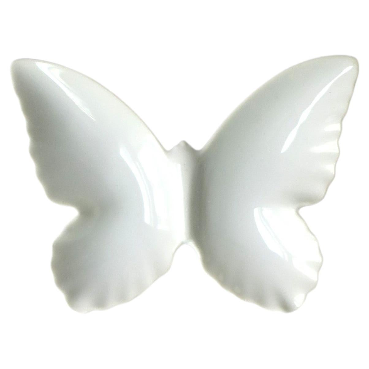 Porcelain Butterfly Jewelry Dish Vide-Poche For Sale