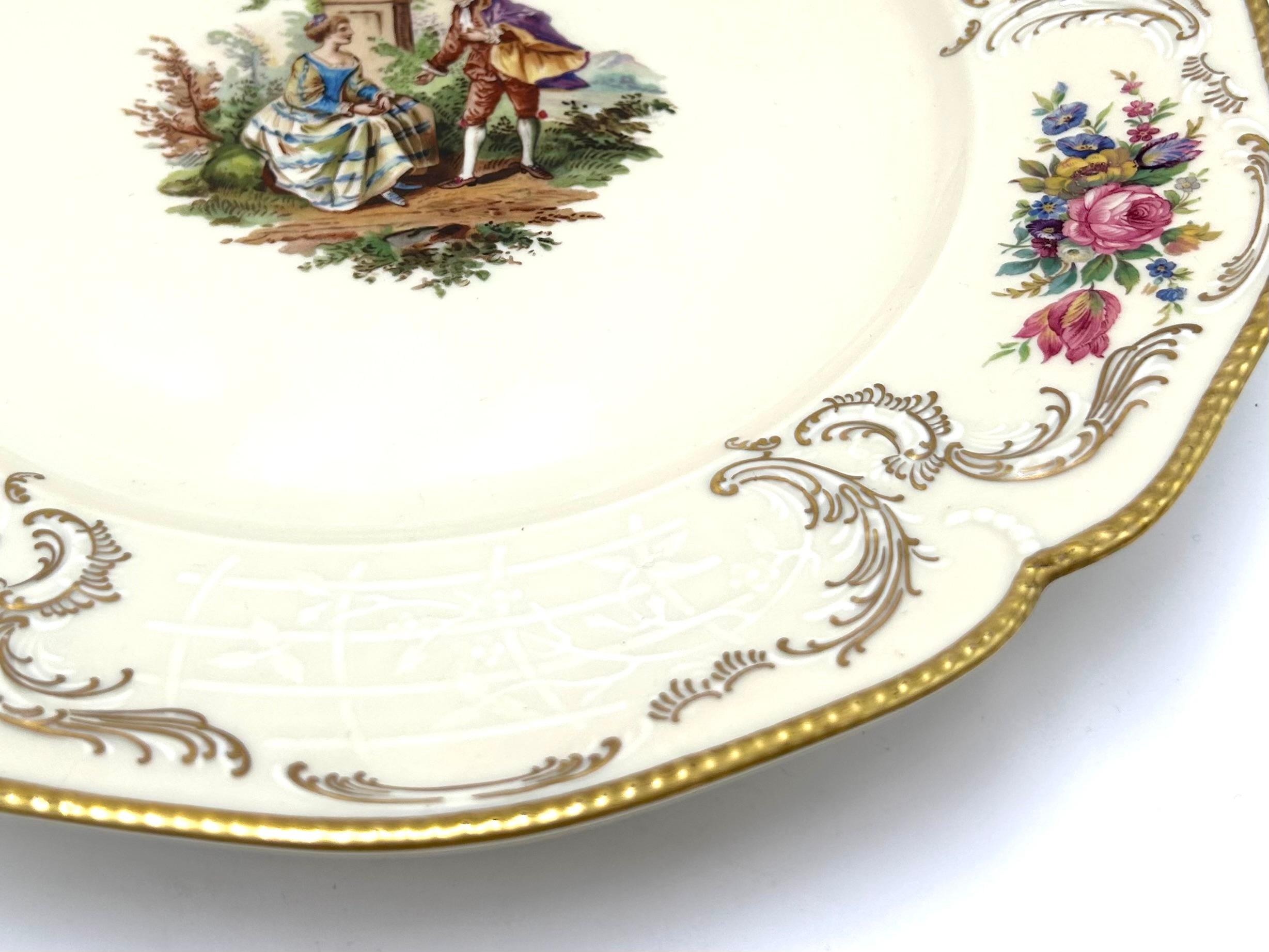 Porcelain Cake Plate, Rosenthal Sanssouci, Germany, 1946 1
