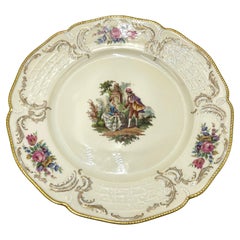 Assiette à gâteau en porcelaine, Rosenthal Sanssouci, Allemagne, 1946.