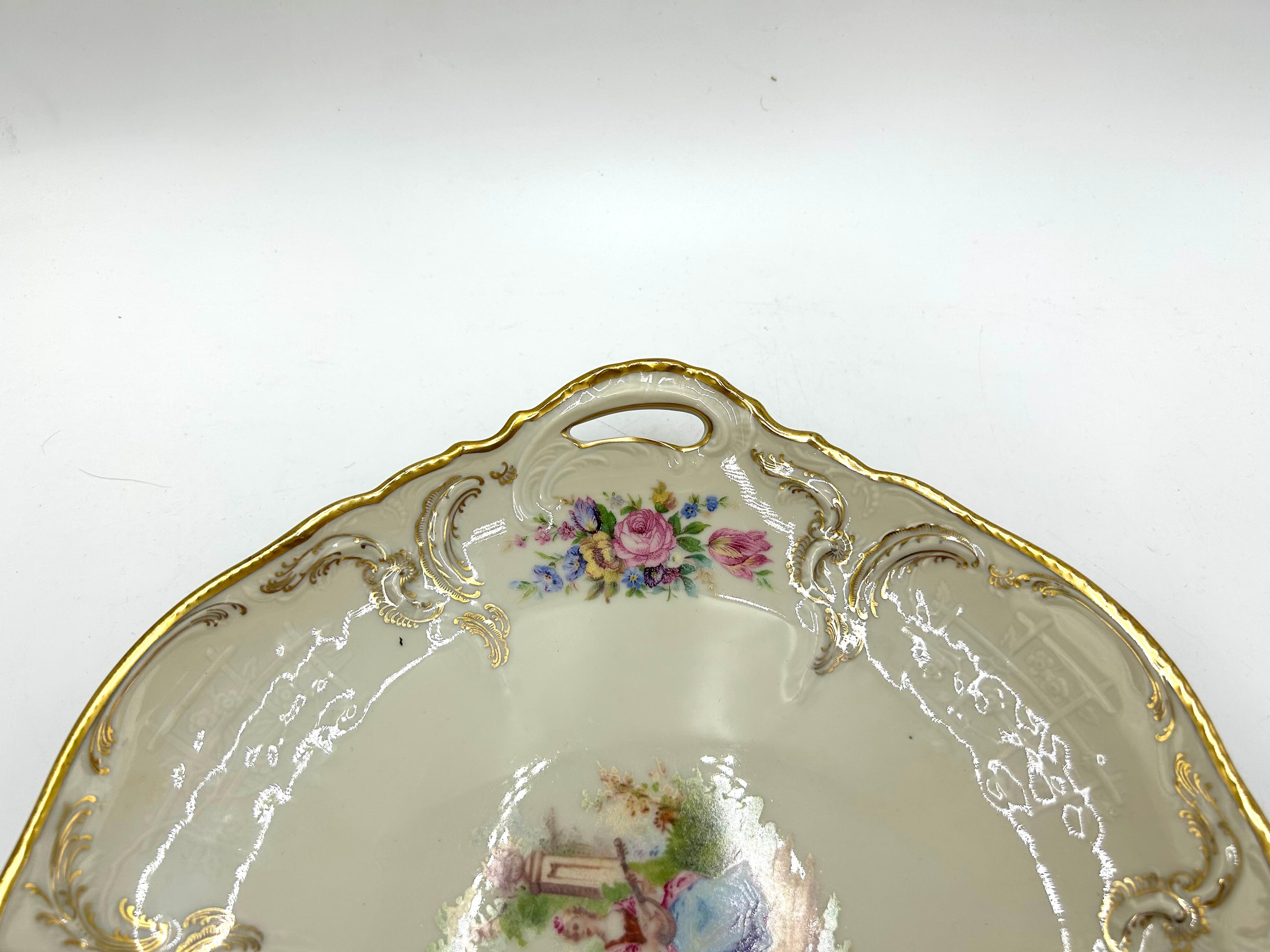 Porcelain Cake Plate, Rosenthal Sanssouci, Germany, 1949 In Good Condition In Chorzów, PL