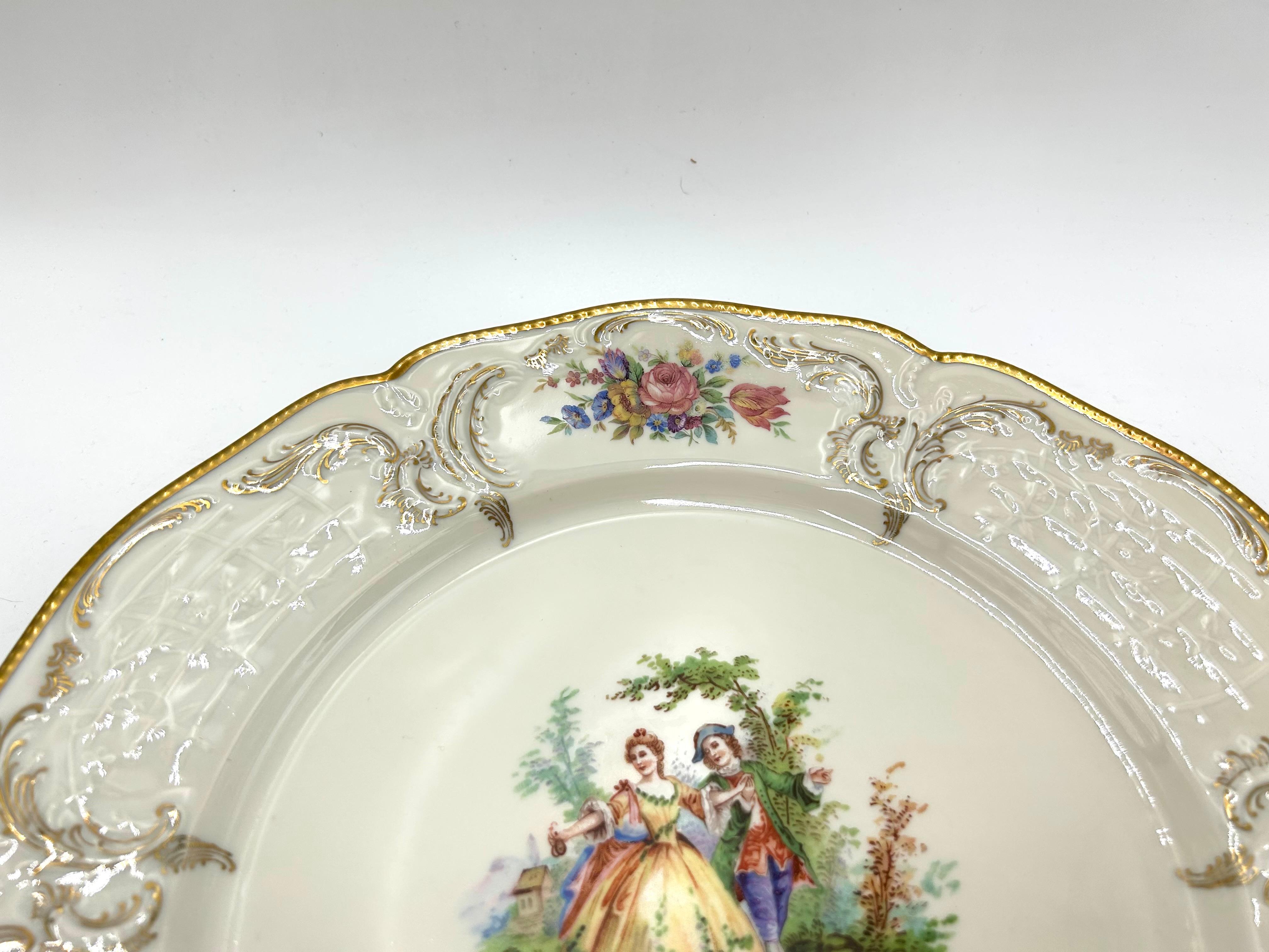 Porcelain Cake Plate, Rosenthal Sanssouci, Germany, 1949 In Good Condition In Chorzów, PL
