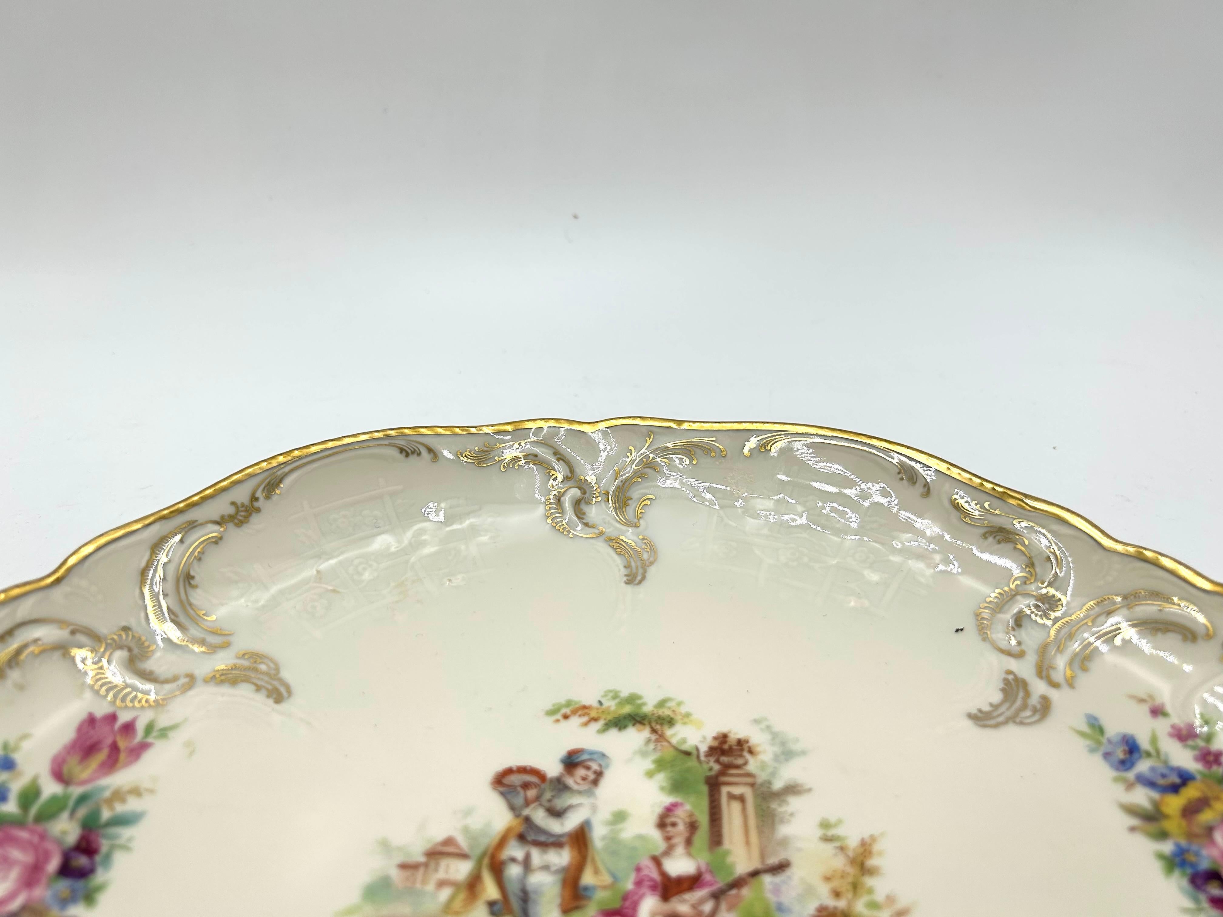 Mid-20th Century Porcelain Cake Plate, Rosenthal Sanssouci, Germany, 1949