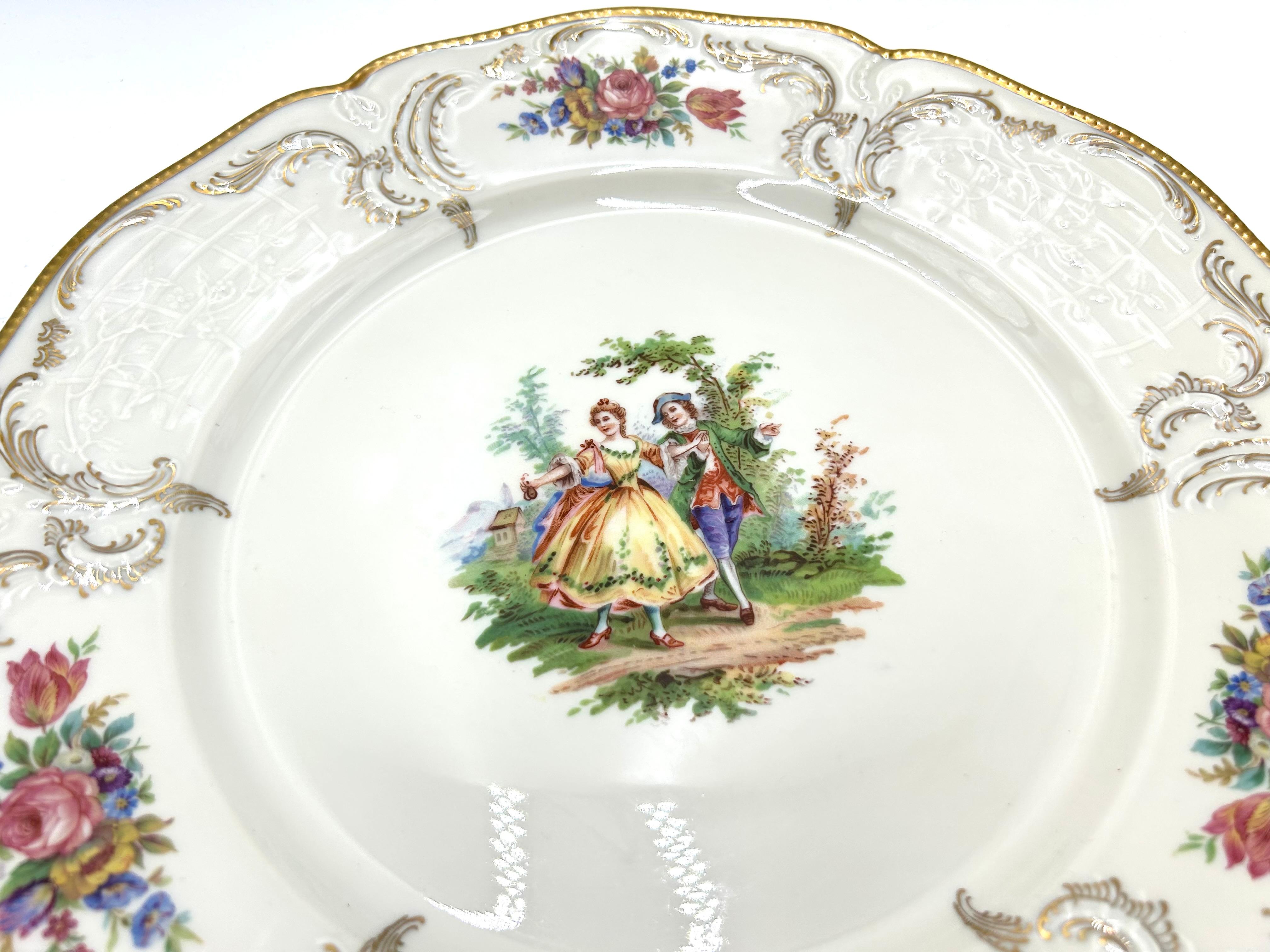 Mid-20th Century Porcelain Cake Plate, Rosenthal Sanssouci, Germany, 1949