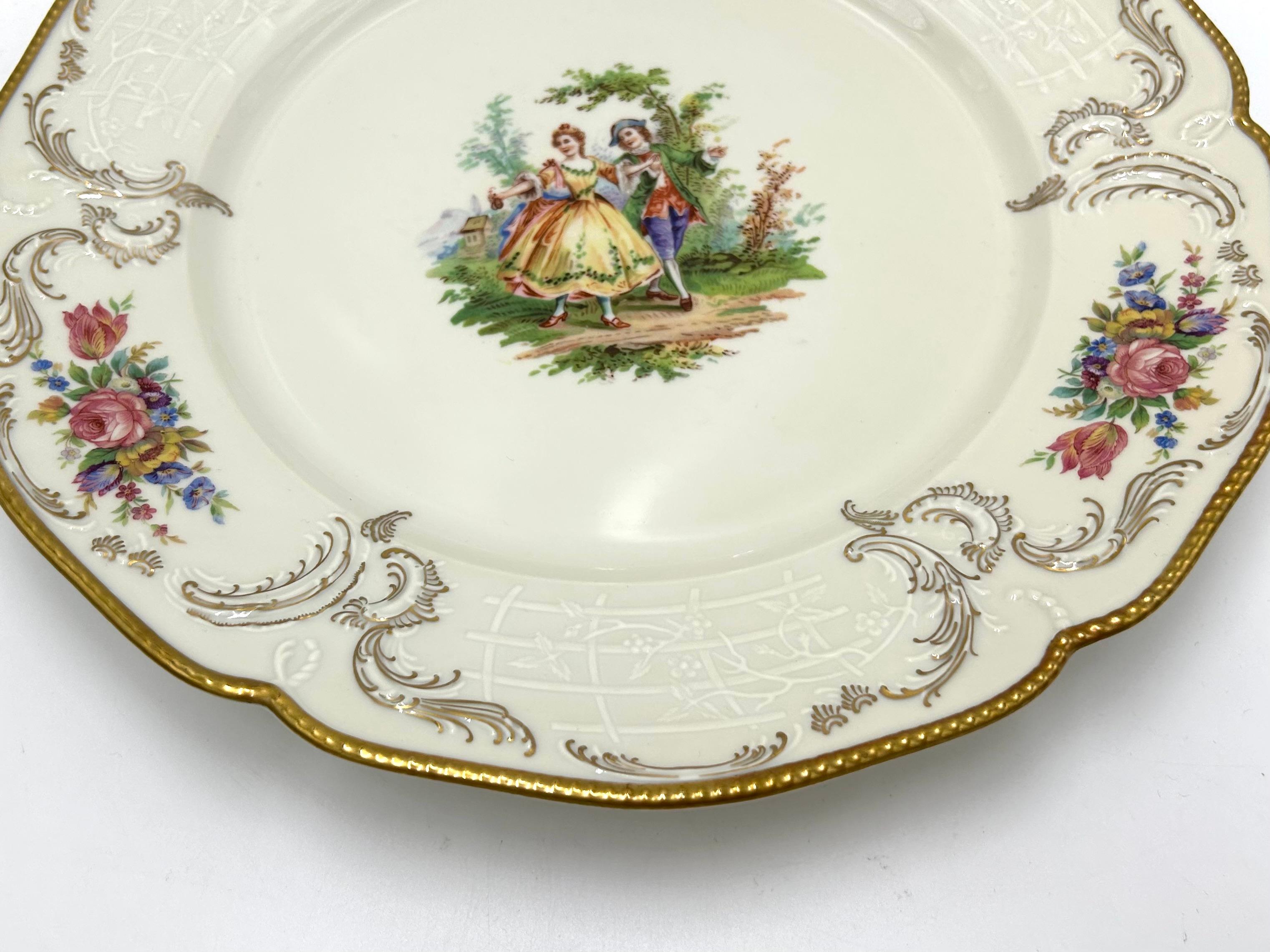 Porcelain Cake Plate, Rosenthal Sanssouci, Germany, 1949 1