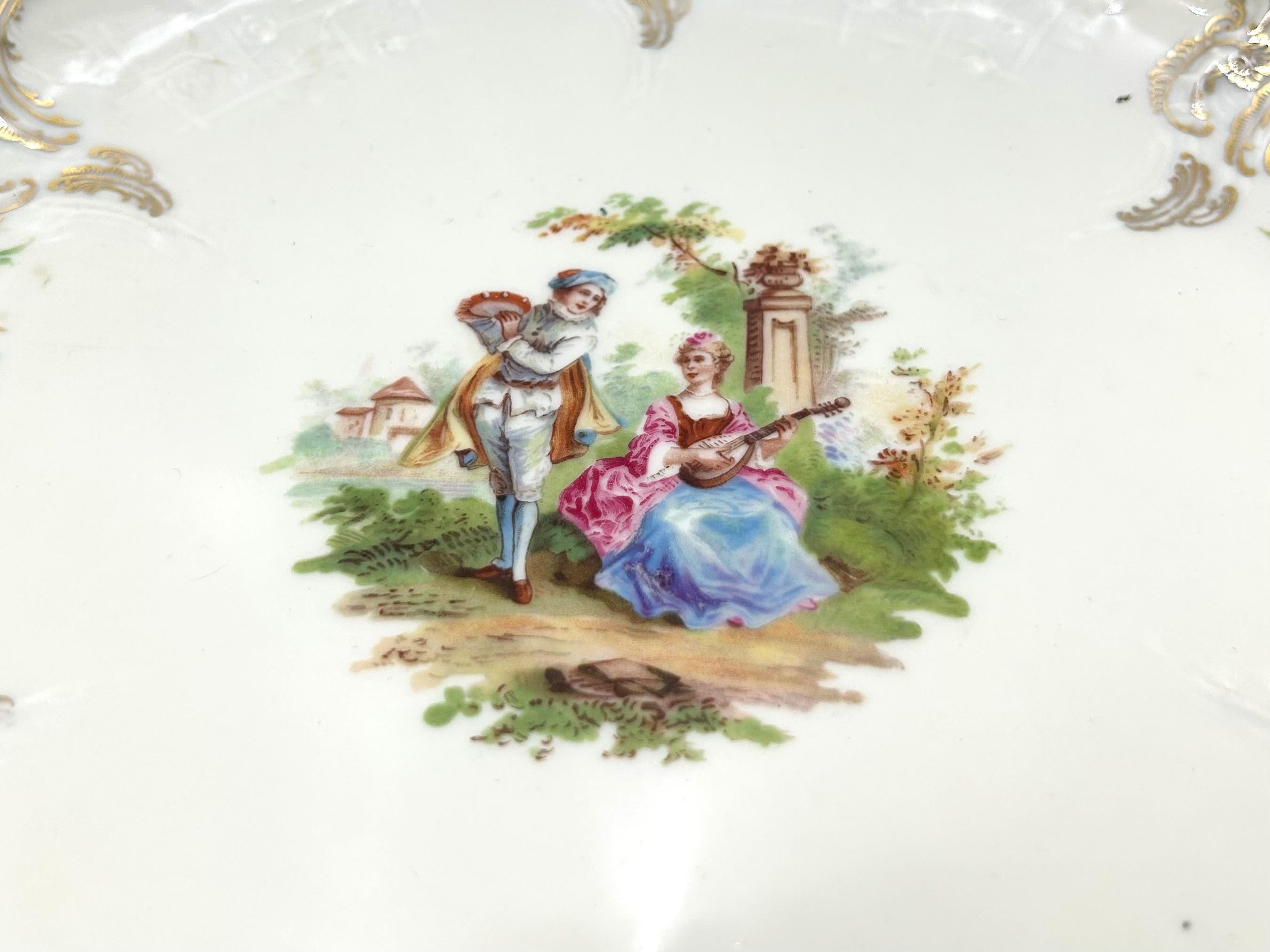 Porcelain Cake Plate, Rosenthal Sanssouci, Germany, 1949 2