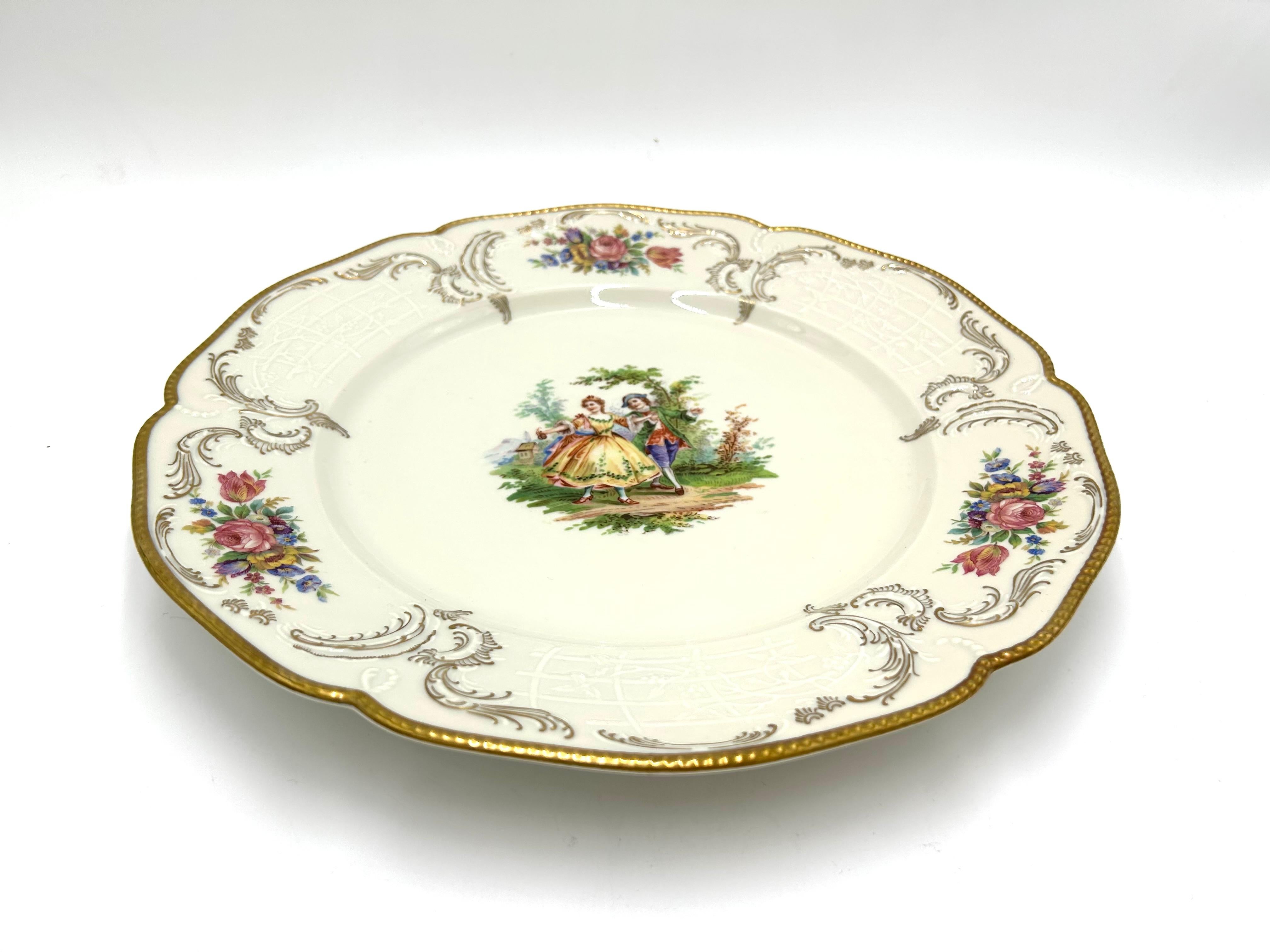 Porcelain Cake Plate, Rosenthal Sanssouci, Germany, 1949 2