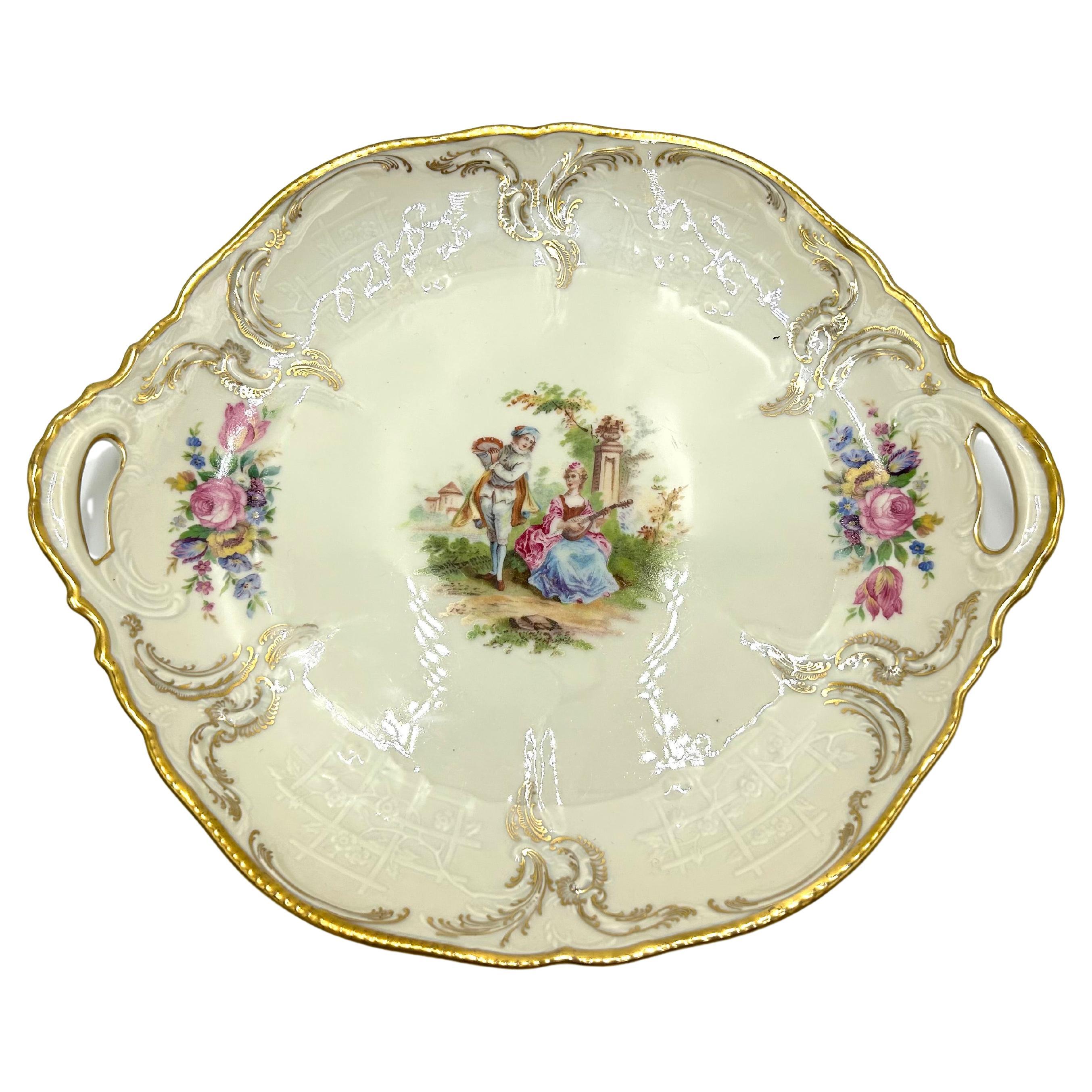 Porcelain Cake Plate, Rosenthal Sanssouci, Germany, 1949